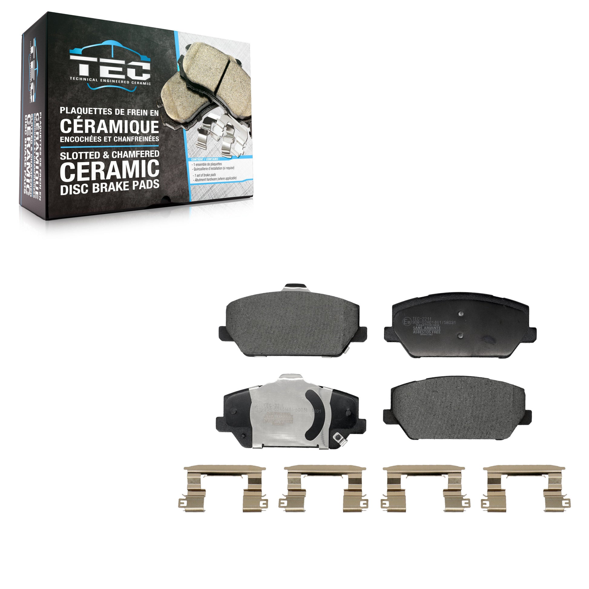 TEC TEC-2211 Disc Brake Pad for 2019-2023 Hyundai Elantra N, Hyundai Kona N, Hyundai Veloster N - Front