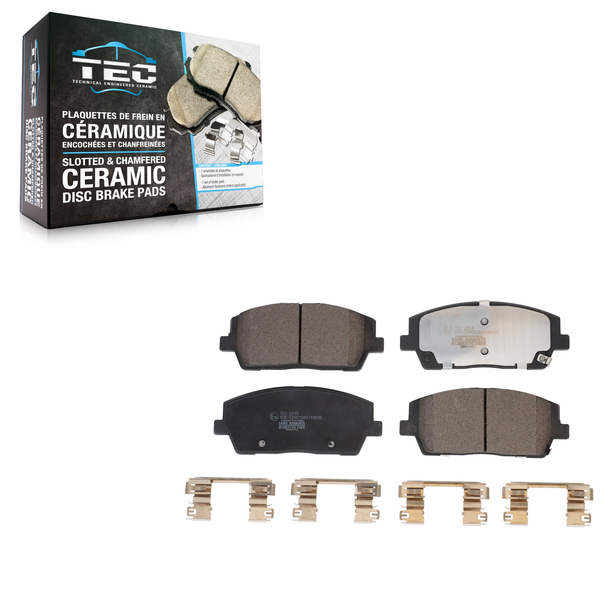 TEC TEC-2215 Disc Brake Pad for 2020-2025 Hyundai Palisade, Kia Telluride - Front