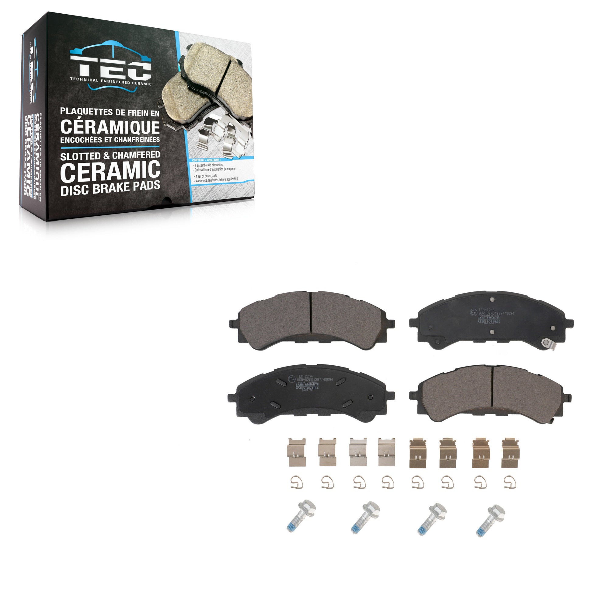 TEC TEC-2216 Disc Brake Pad for 2019-2024 Ford Ranger, Ford Bronco - Front
