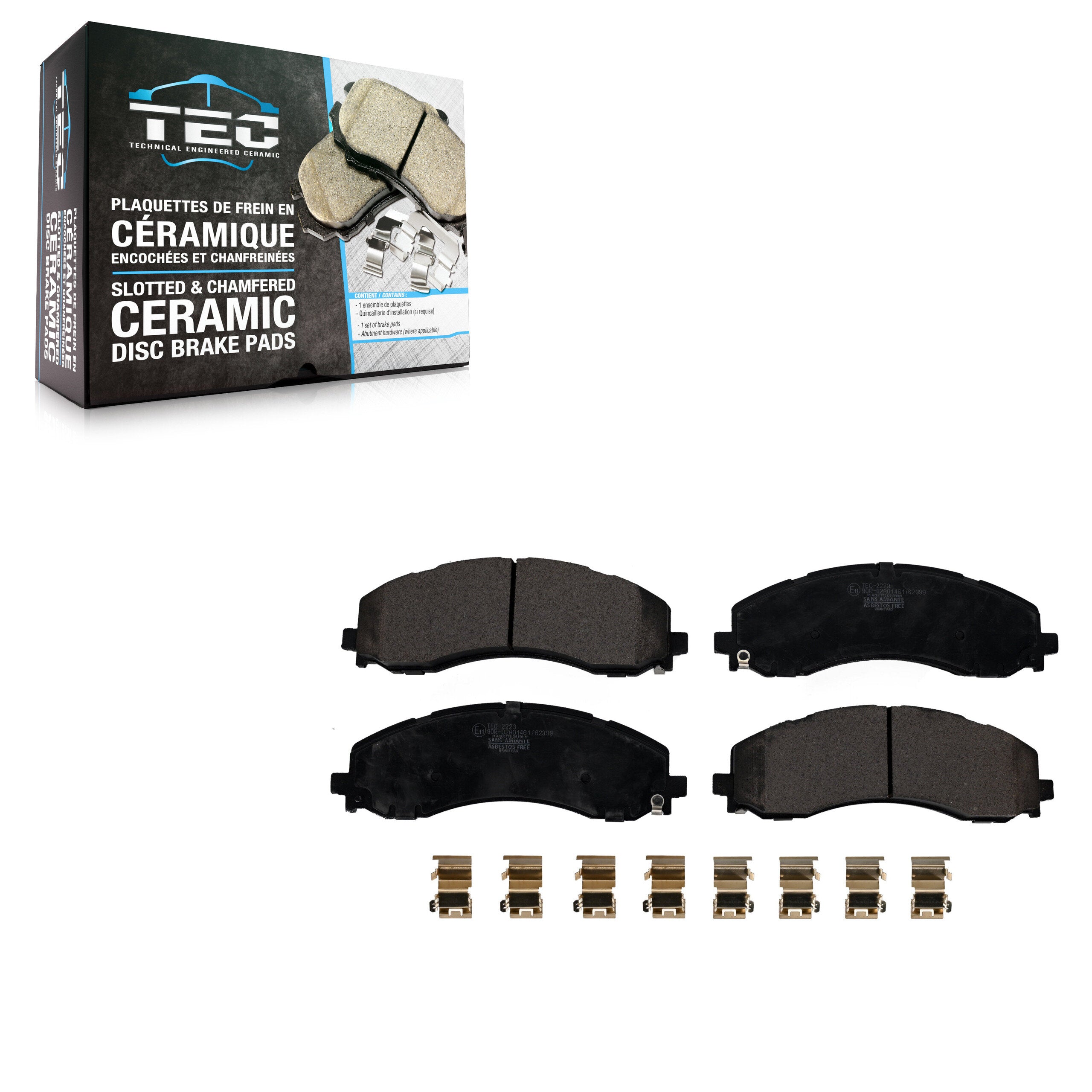 TEC TEC-2223 Disc Brake Pad for 2019-2024 Ram 2500, Ram 3500 - Front
