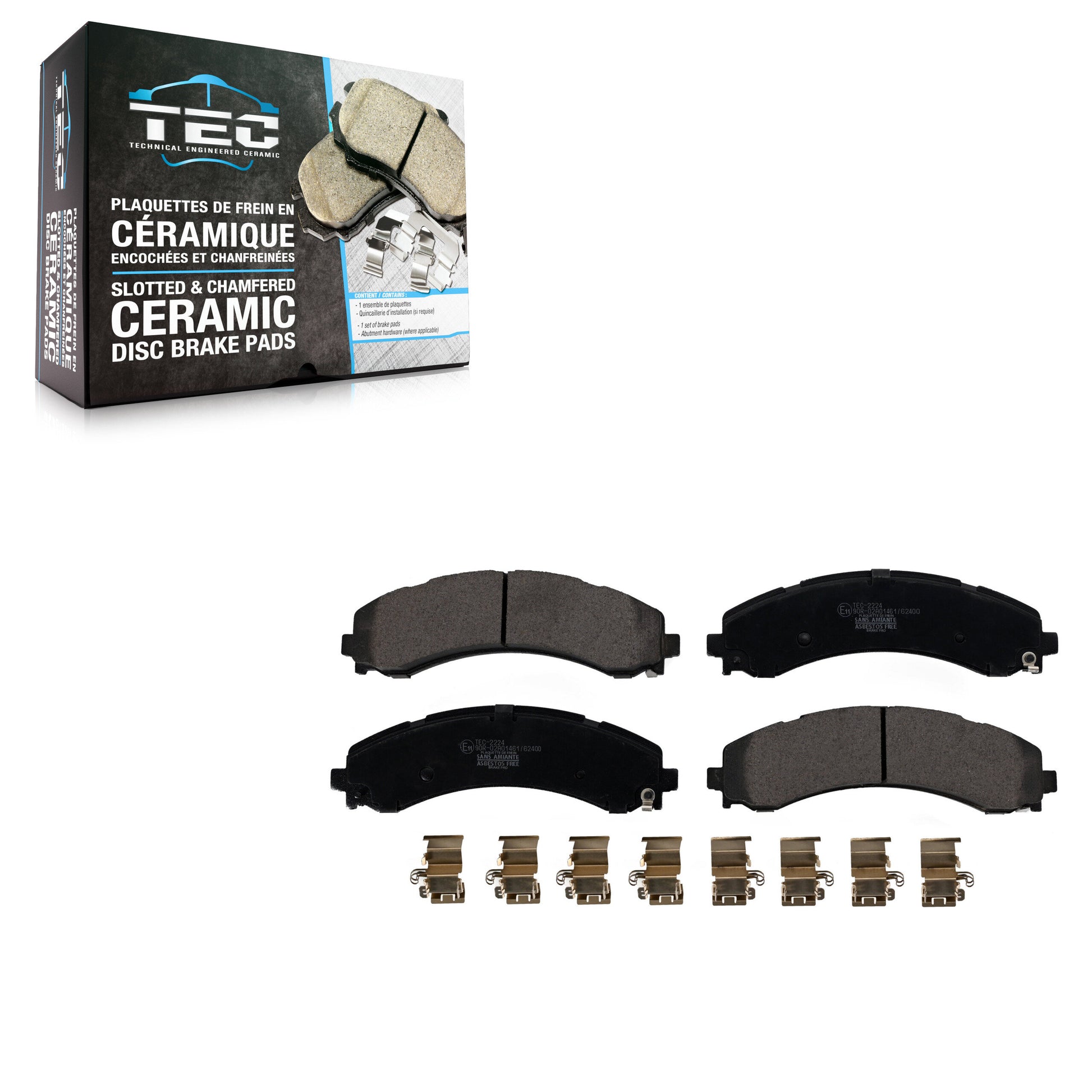 TEC TEC-2224 Disc Brake Pad for 2019-2024 Ram 3500 - Rear