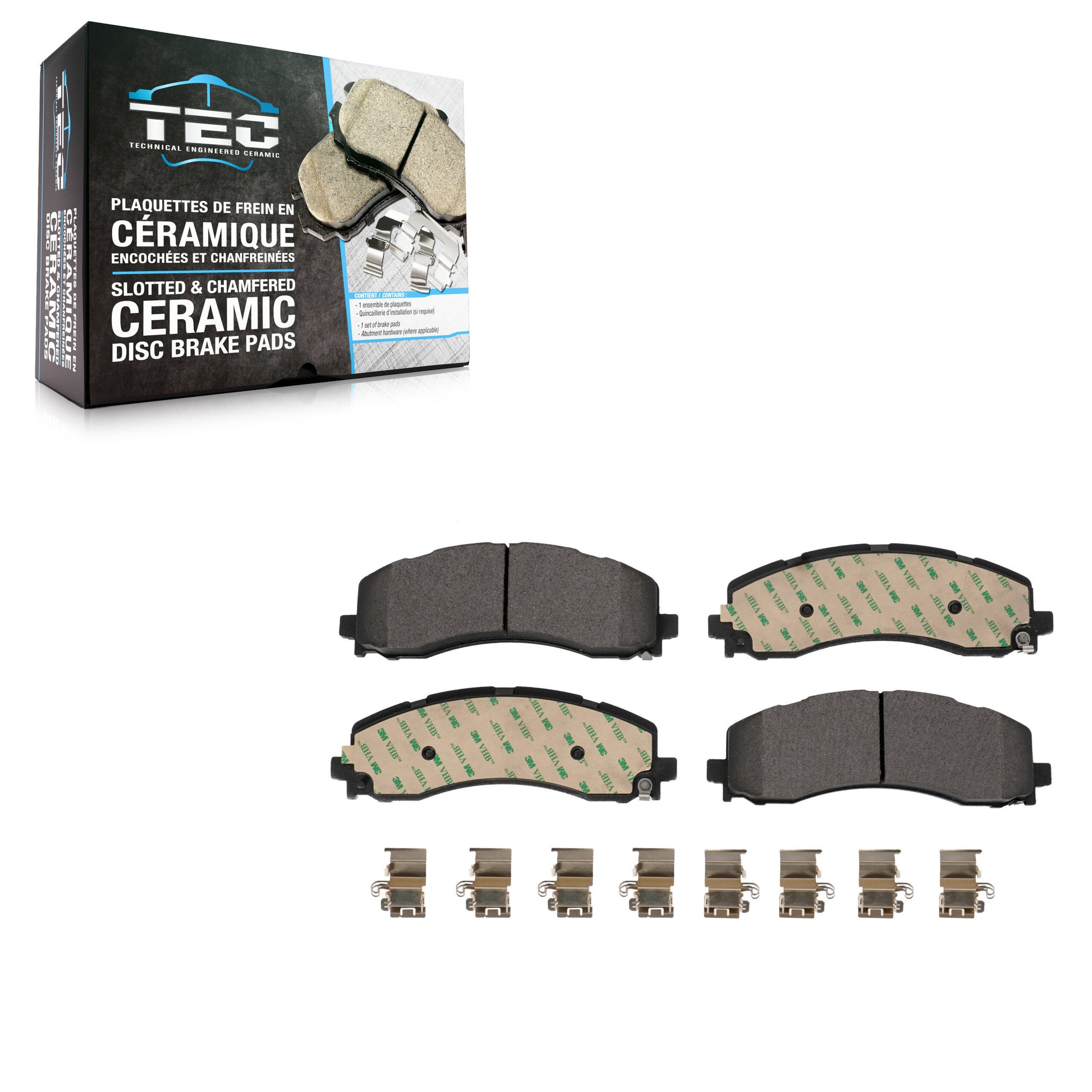 TEC TEC-2225 Disc Brake Pad for 2019-2024 Ram 3500, Ram 2500 - Rear