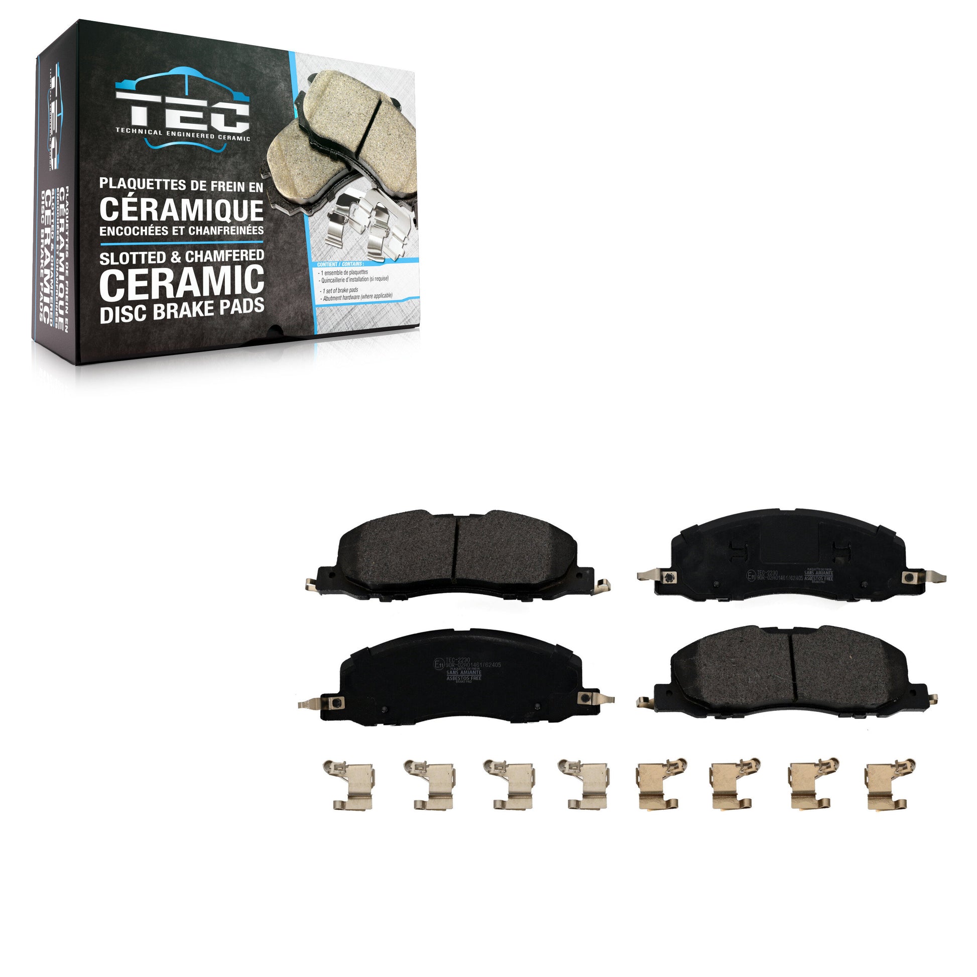TEC TEC-2230 Disc Brake Pad for 2020-2024 Ford Explorer, Lincoln Aviator - Front