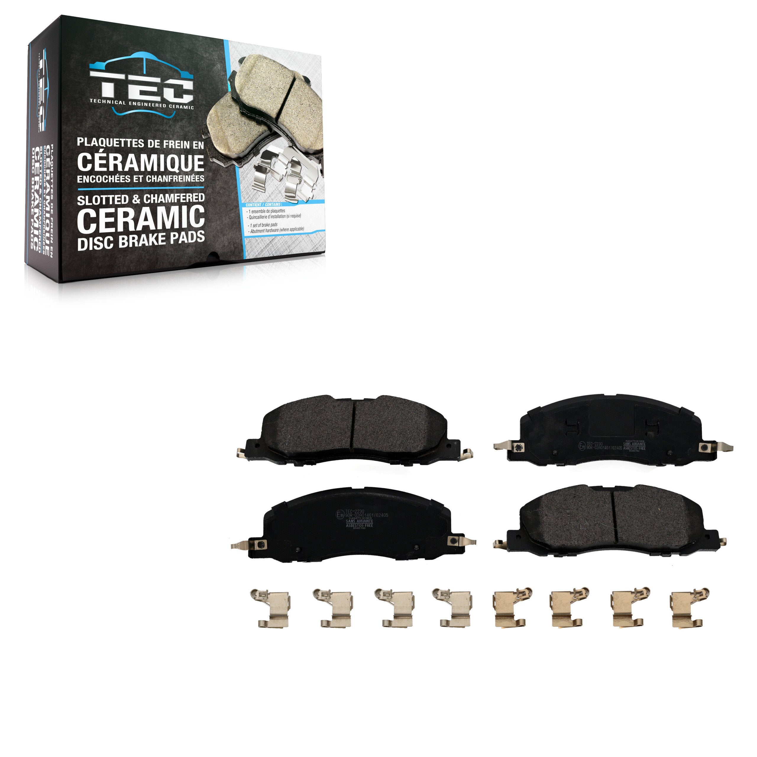 TEC TEC-2230 Disc Brake Pad for 2020-2024 Ford Explorer, Lincoln Aviator - Front