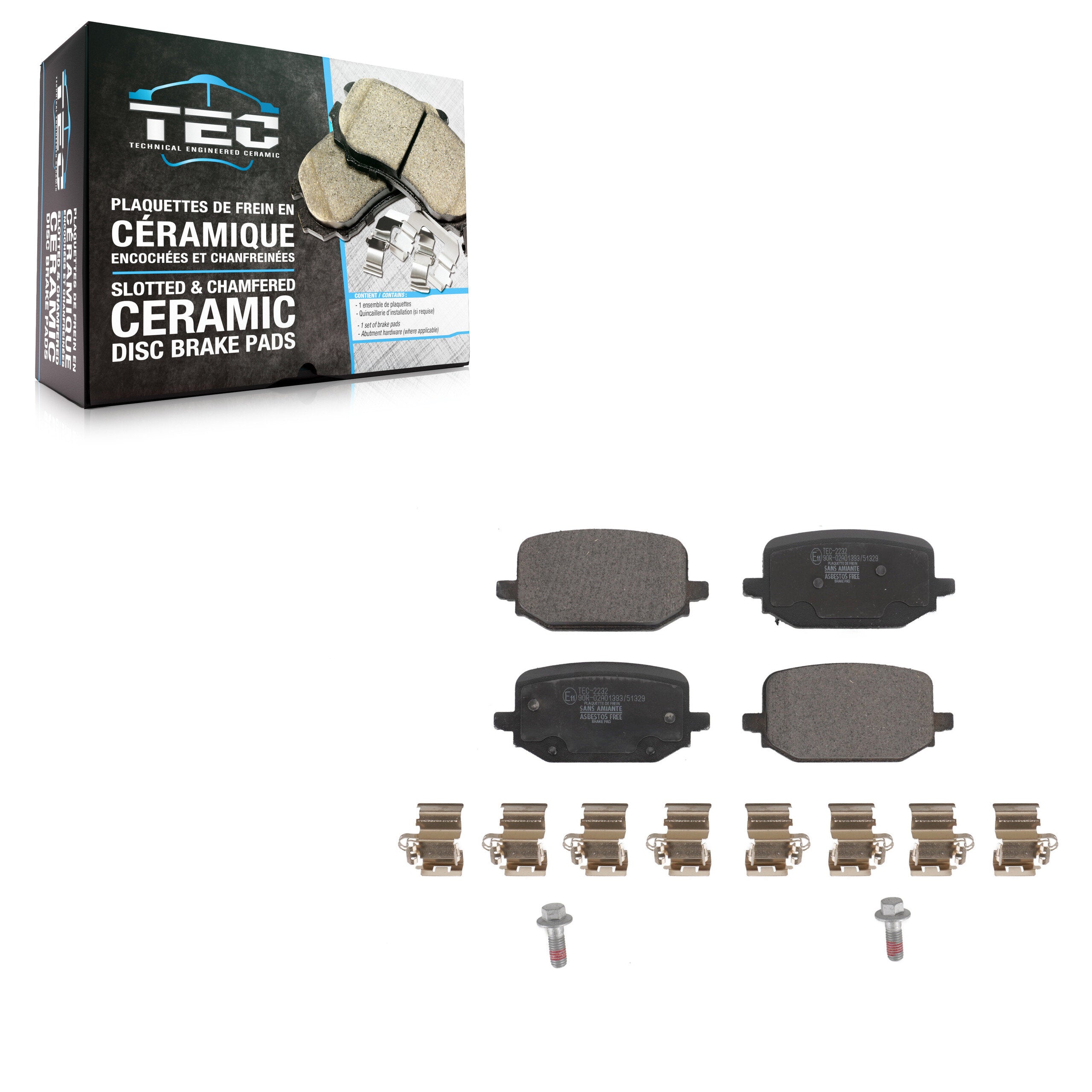 TEC TEC-2232 Disc Brake Pad for 2020-2024 Ford Explorer - Rear