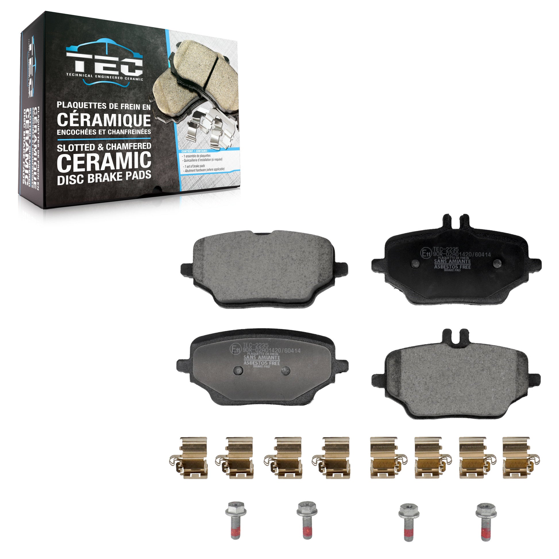 TEC TEC-2235 Disc Brake Pad for 2020-2023 Mercedes-Benz GLE350 - Rear