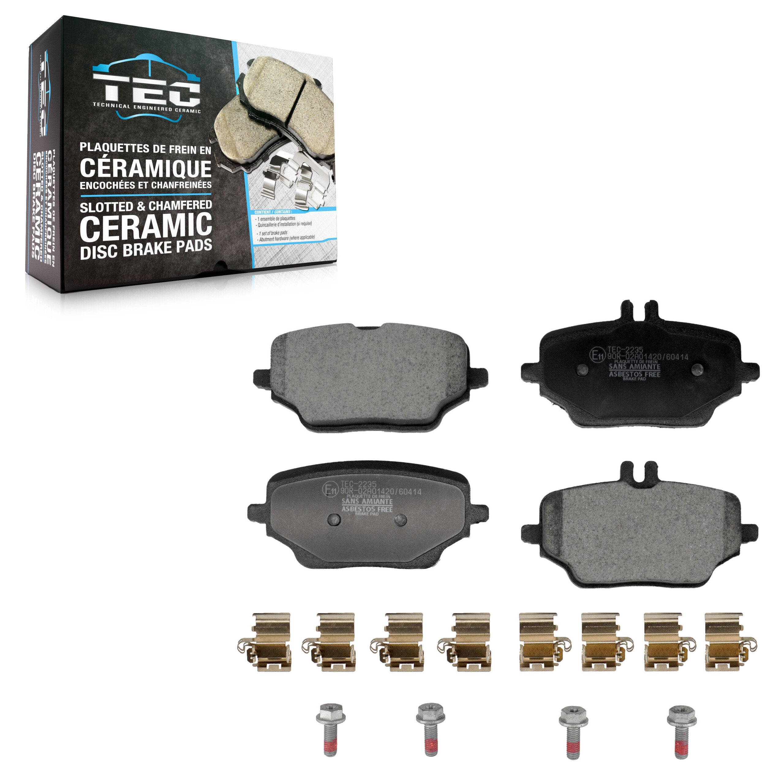 TEC TEC-2235 Disc Brake Pad for 2020-2023 Mercedes-Benz GLE350 - Rear