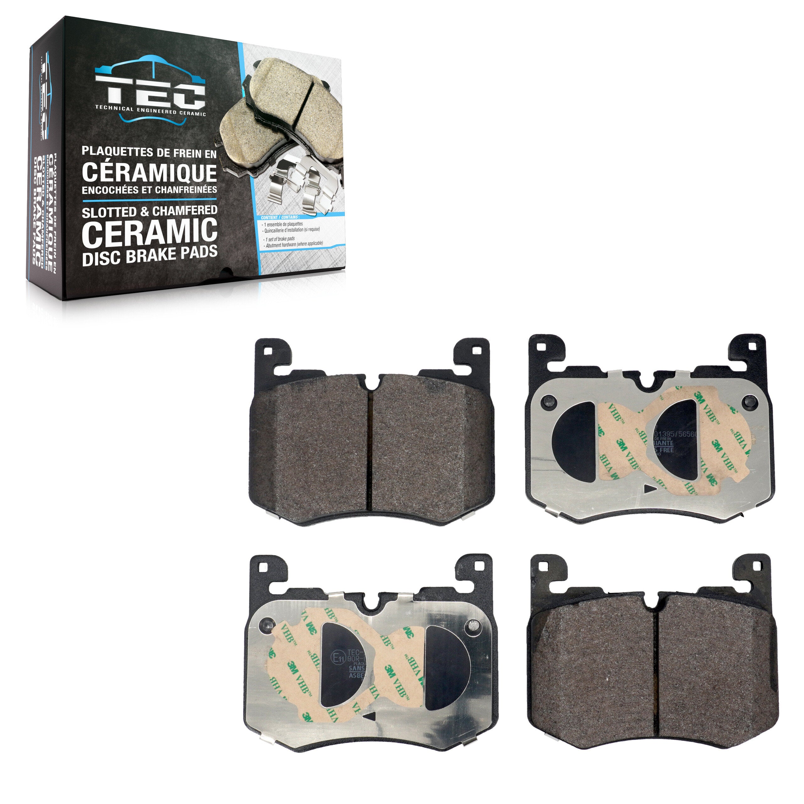 TEC TEC-2257 Disc Brake Pad for 2017-2021 Land Rover Range Rover Velar, Jaguar F-Pace - Front
