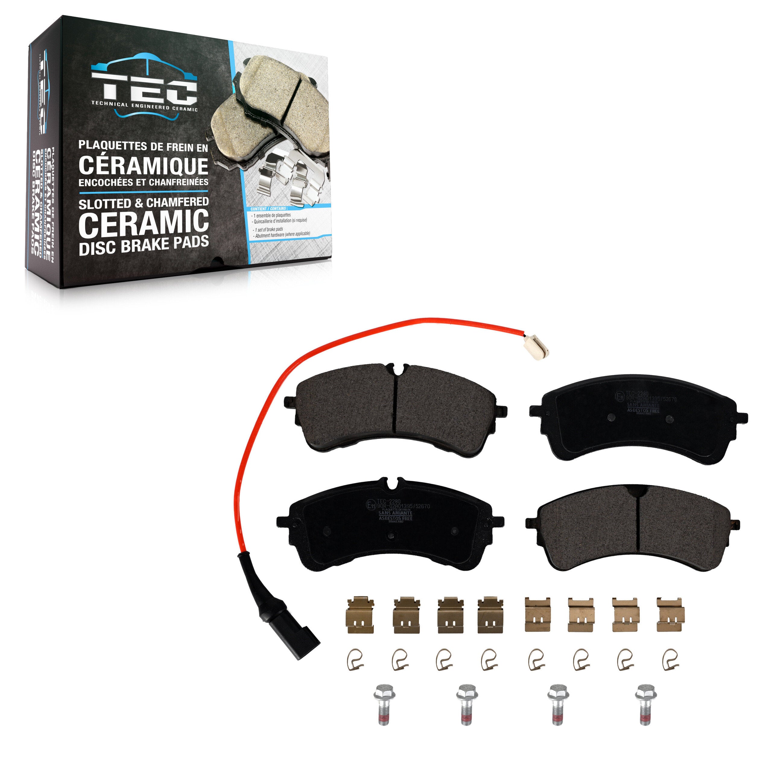 TEC TEC-2280 Disc Brake Pad for 2020-2023 Ford Transit-350, Ford Transit-350 HD, Ford E-Transit - Rear
