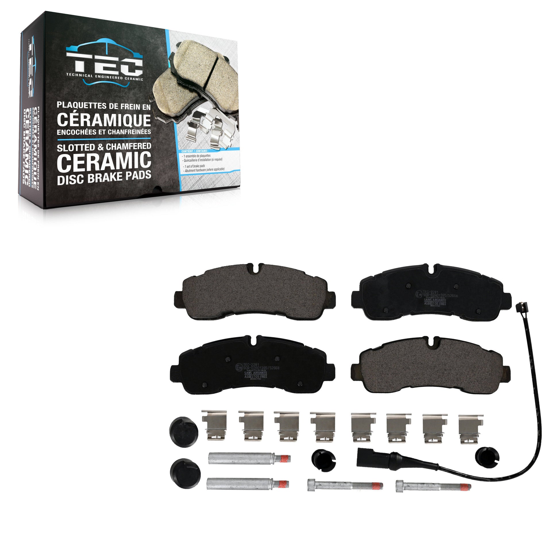 TEC TEC-2281 Disc Brake Pad for 2020-2022 Ford Transit-350, Ford Transit-350 HD - Rear
