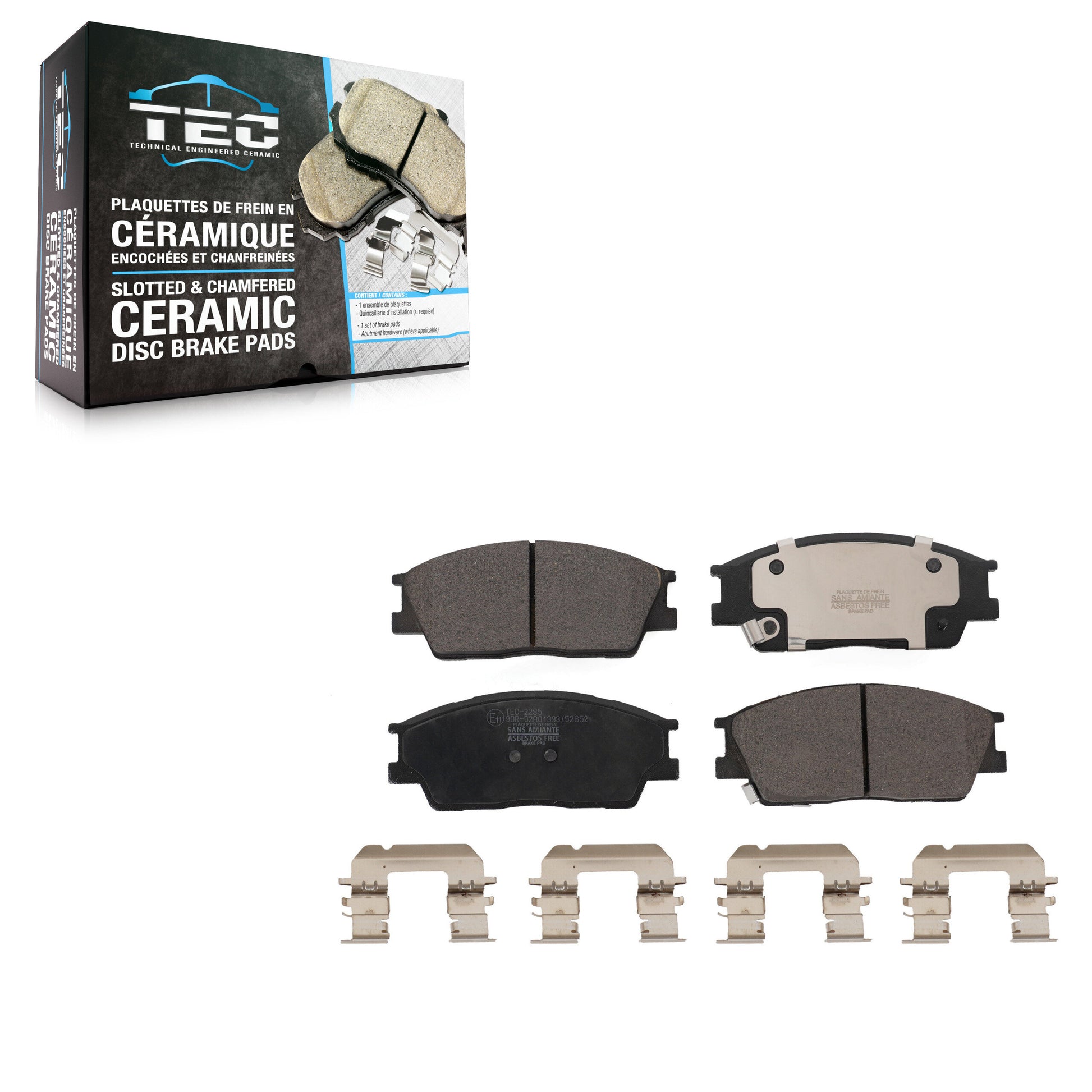 TEC TEC-2285 Disc Brake Pad for 2020-2023 Kia Soul, Hyundai Venue - Front
