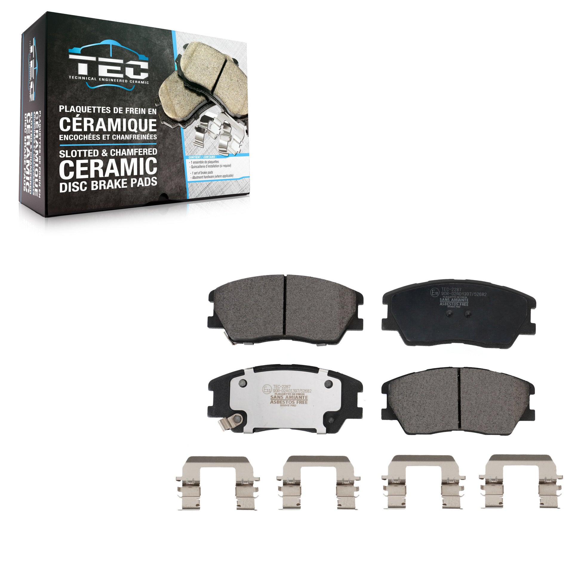 TEC TEC-2287 Disc Brake Pad for 2017-2023 Kia Soul EV, Kia Soul - Front
