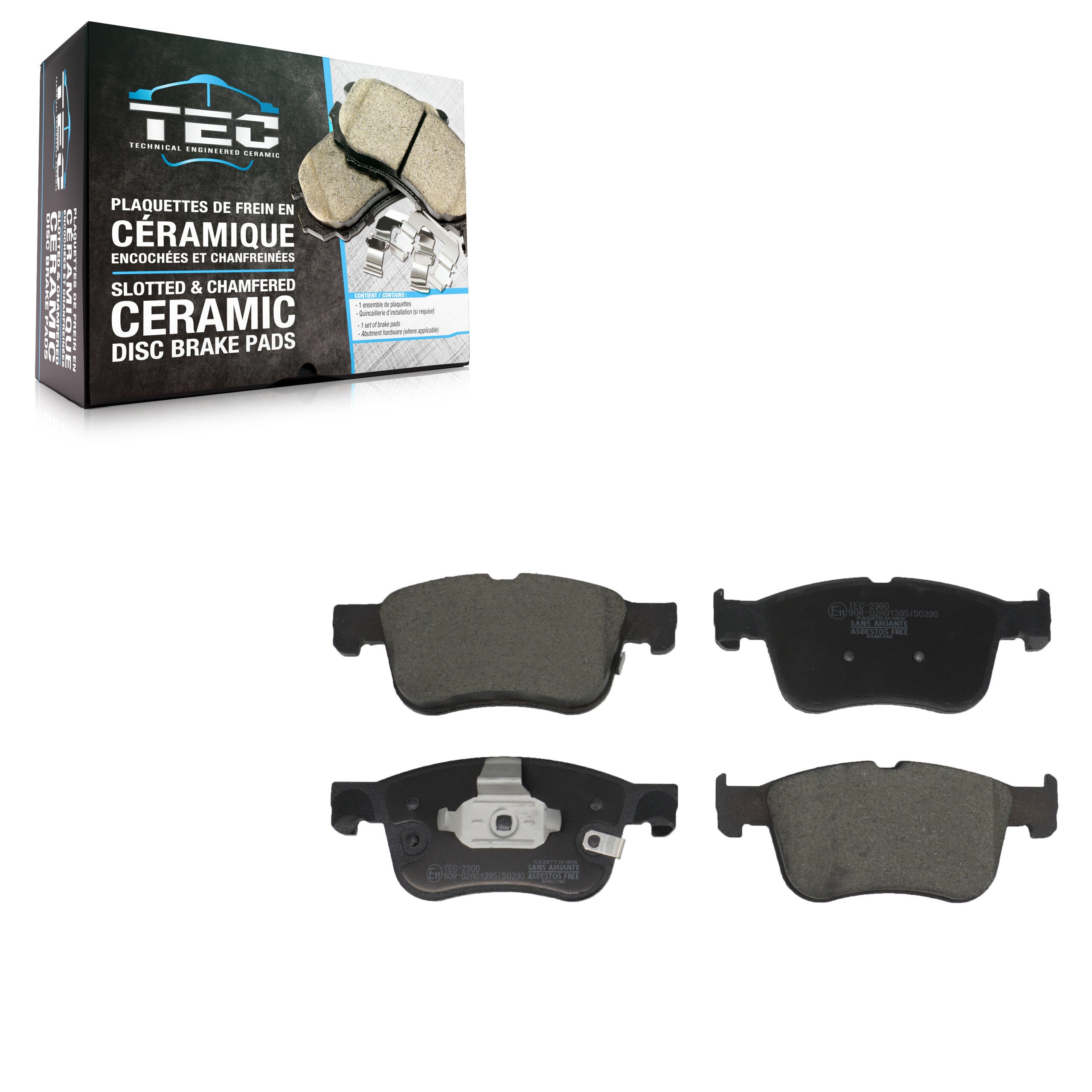TEC TEC-2300 Disc Brake Pad for 2020-2023 Ford Maverick, Ford Bronco Sport, Ford Escape - Front