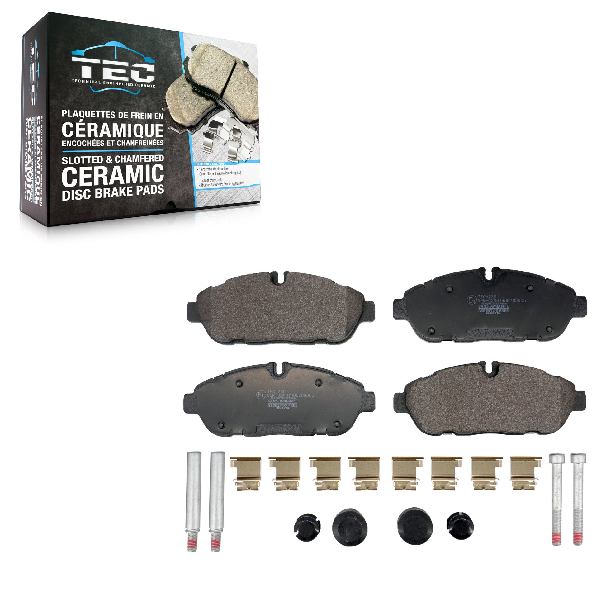 TEC TEC-2301 Disc Brake Pad for 2020-2023 Ford Transit-150, Ford Transit-250, Ford Transit-350 - Front
