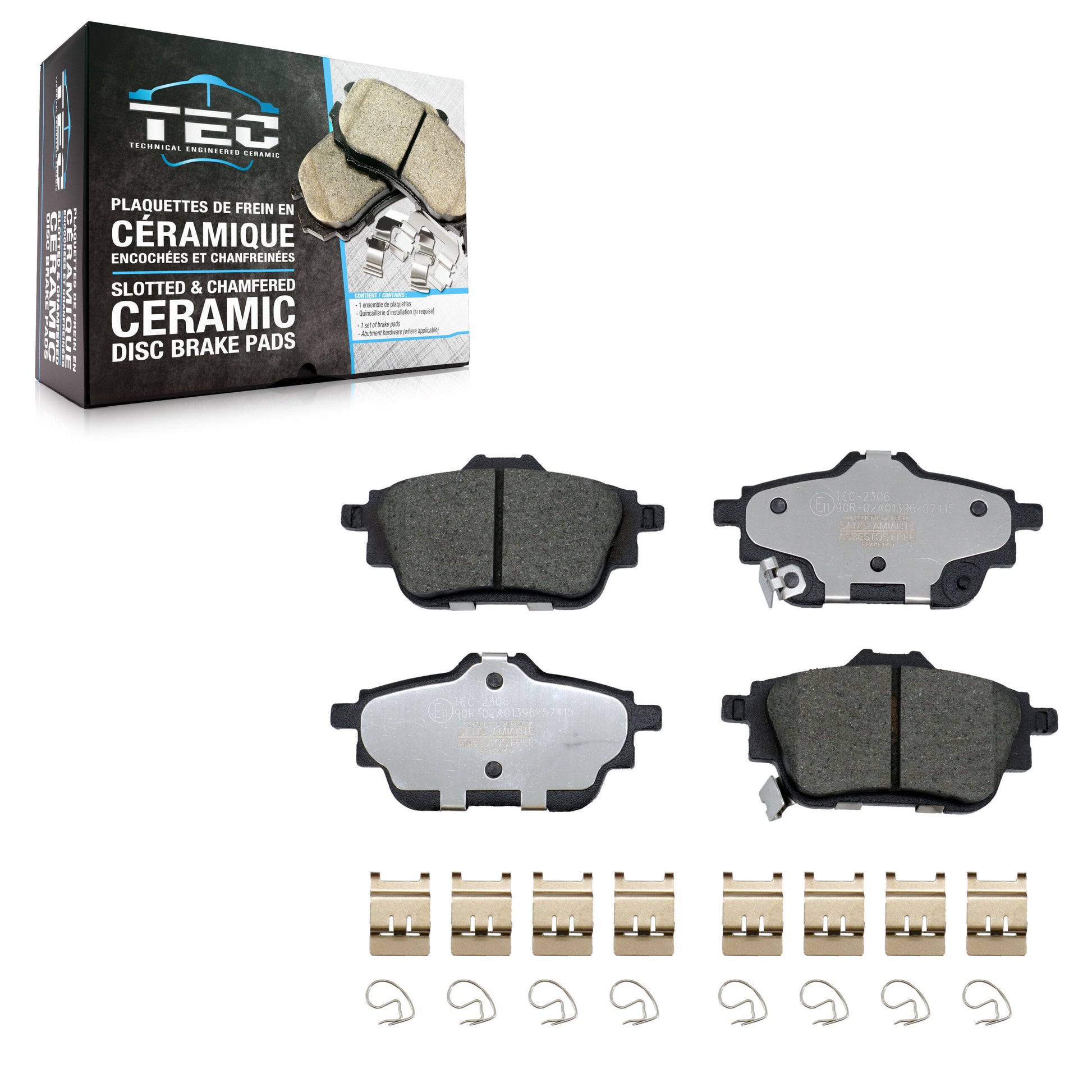 TEC TEC-2306 Disc Brake Pad for 2020-2023 Nissan Sentra - Rear