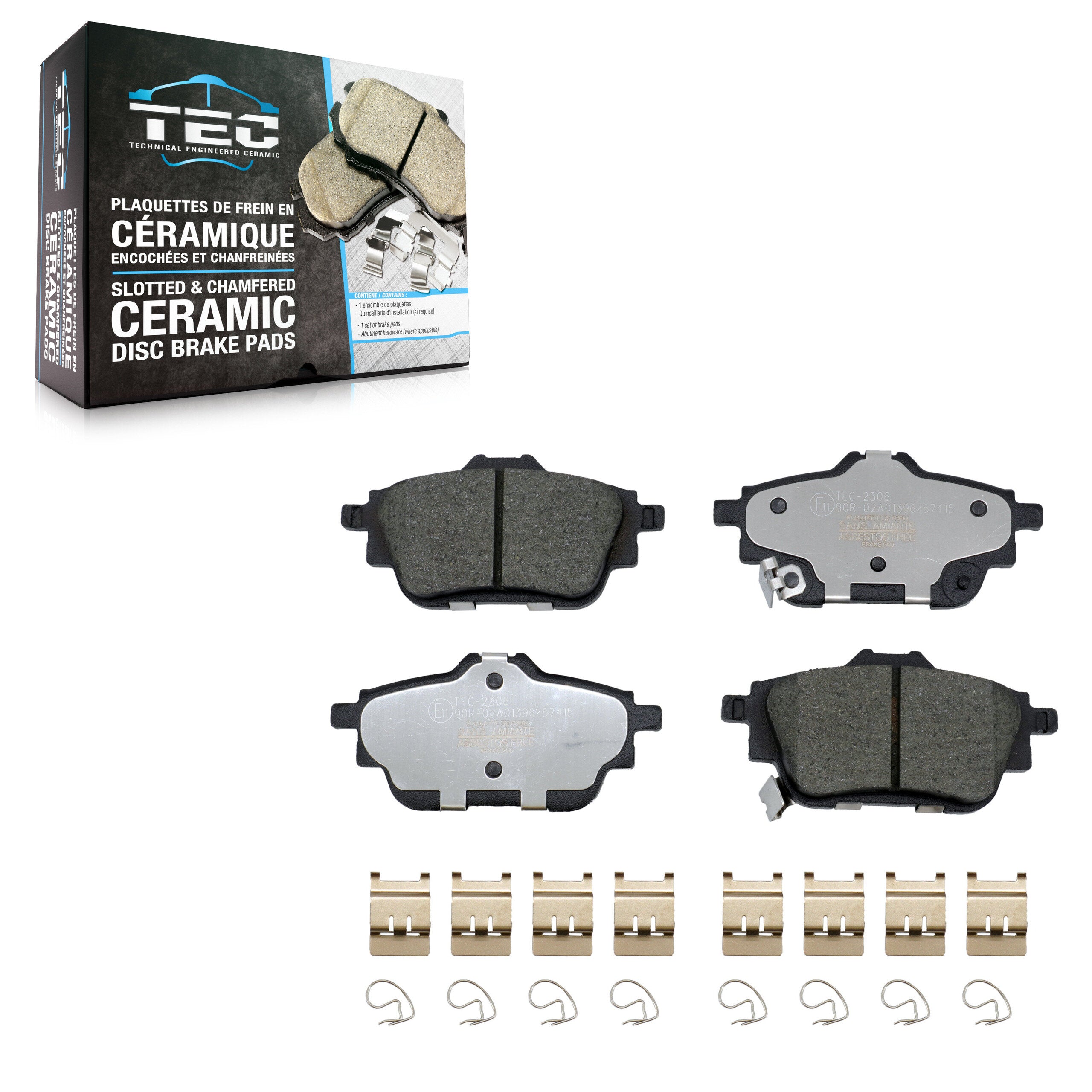TEC TEC-2306 Disc Brake Pad for 2020-2023 Nissan Sentra - Rear