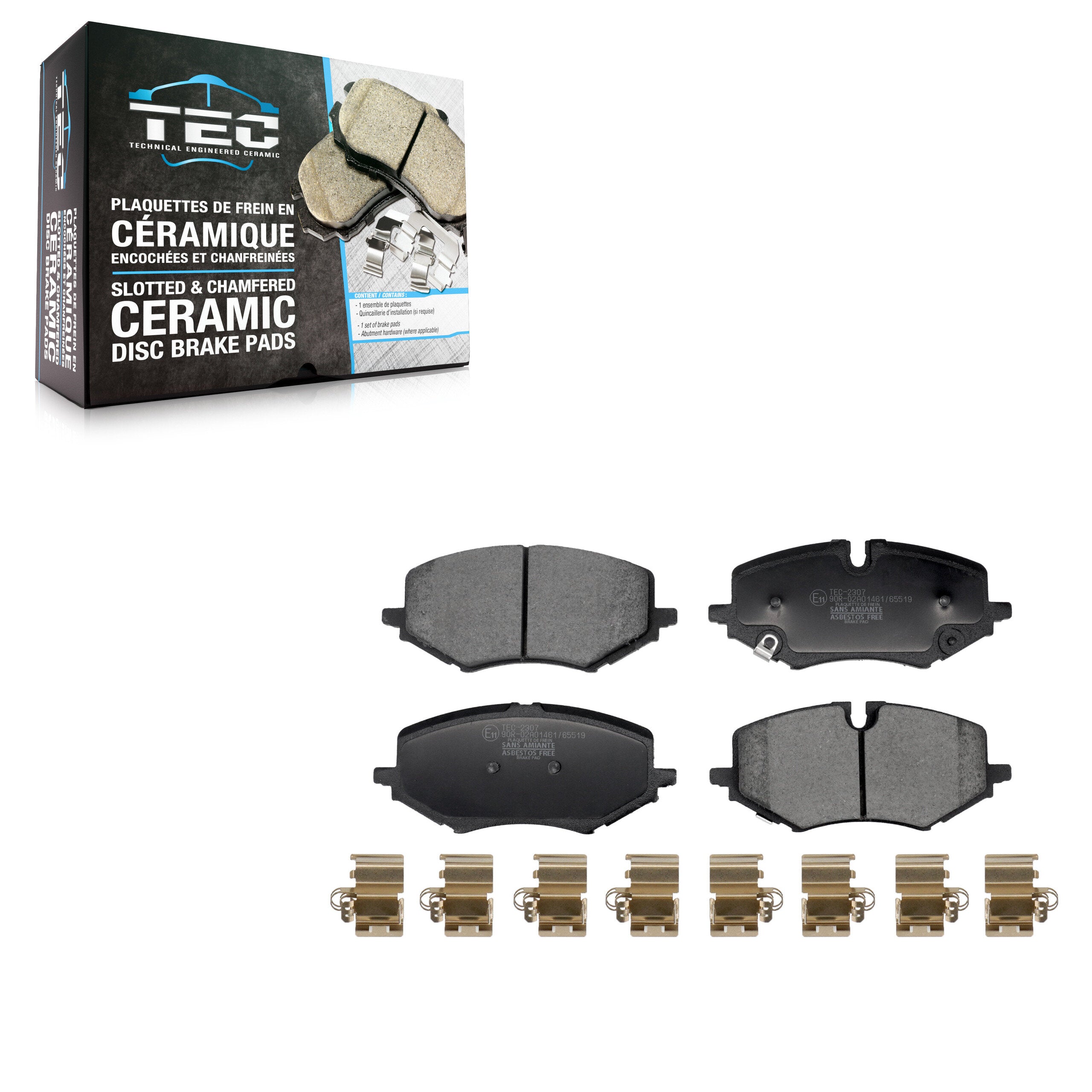 TEC TEC-2307 Disc Brake Pad for 2020-2025 Chevrolet Trailblazer, Buick Encore GX - Front