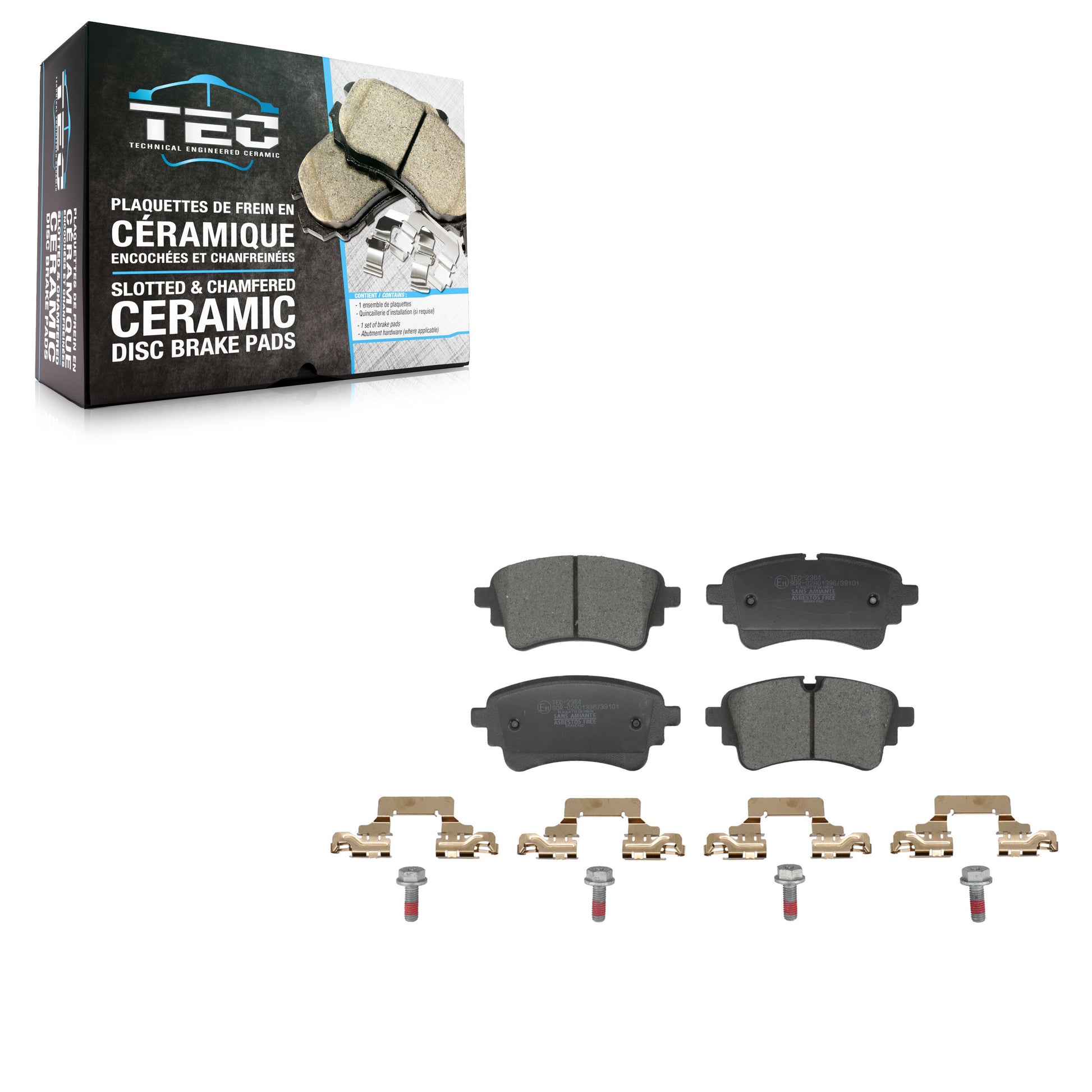 TEC TEC-2364 Disc Brake Pad for 2020-2023 Audi RS5, Audi RS5 Sportback, Audi A4 - Rear