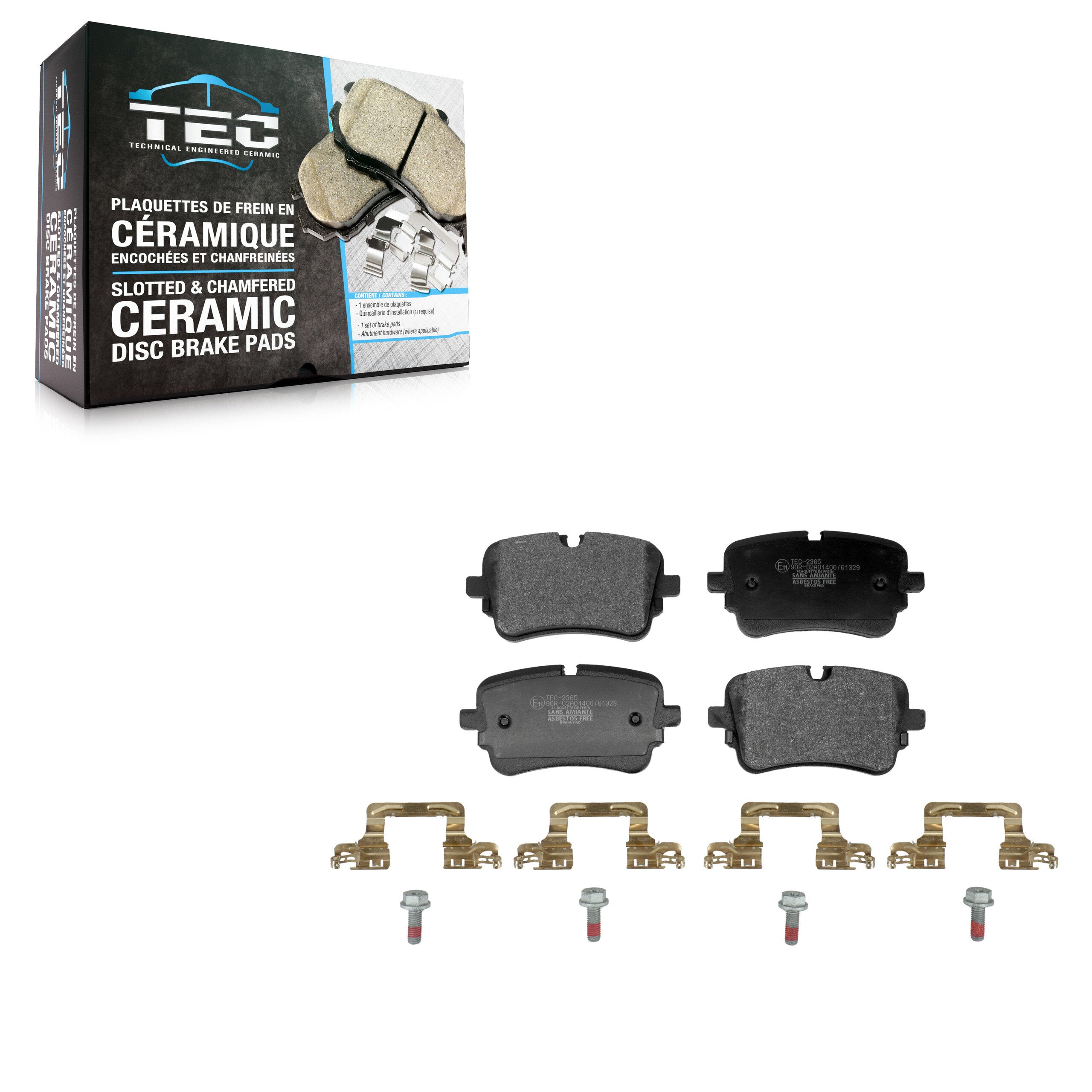 TEC TEC-2365 Disc Brake Pad for 2020-2023 Audi e-tron S, Audi A8 Quattro, Audi Q7 - Rear