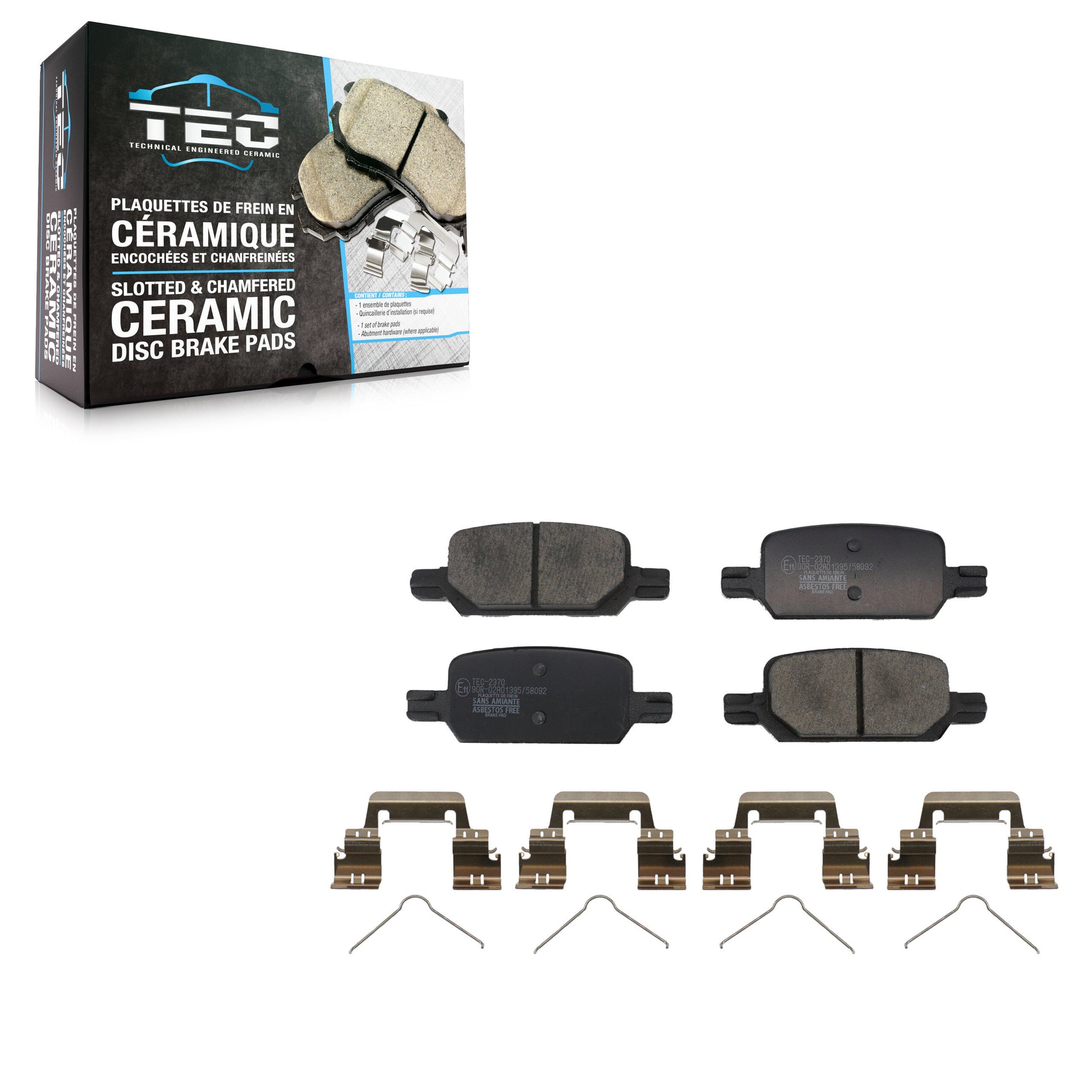 TEC TEC-2370 Disc Brake Pad for 2021-2022 Chevrolet Colorado, GMC Canyon - Rear