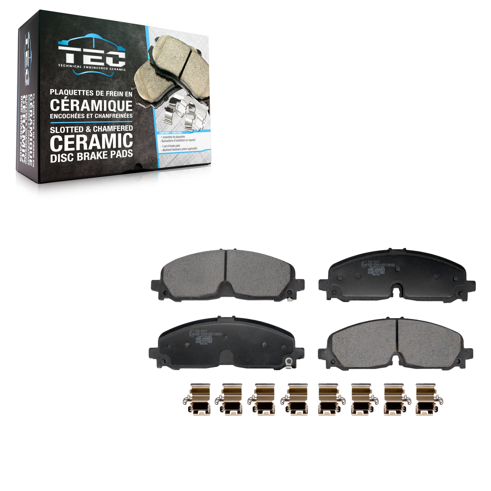 TEC TEC-2371 Disc Brake Pad for 2020-2025 Chevrolet Blazer EV, Cadillac LYRIQ, Cadillac XT5 - Front