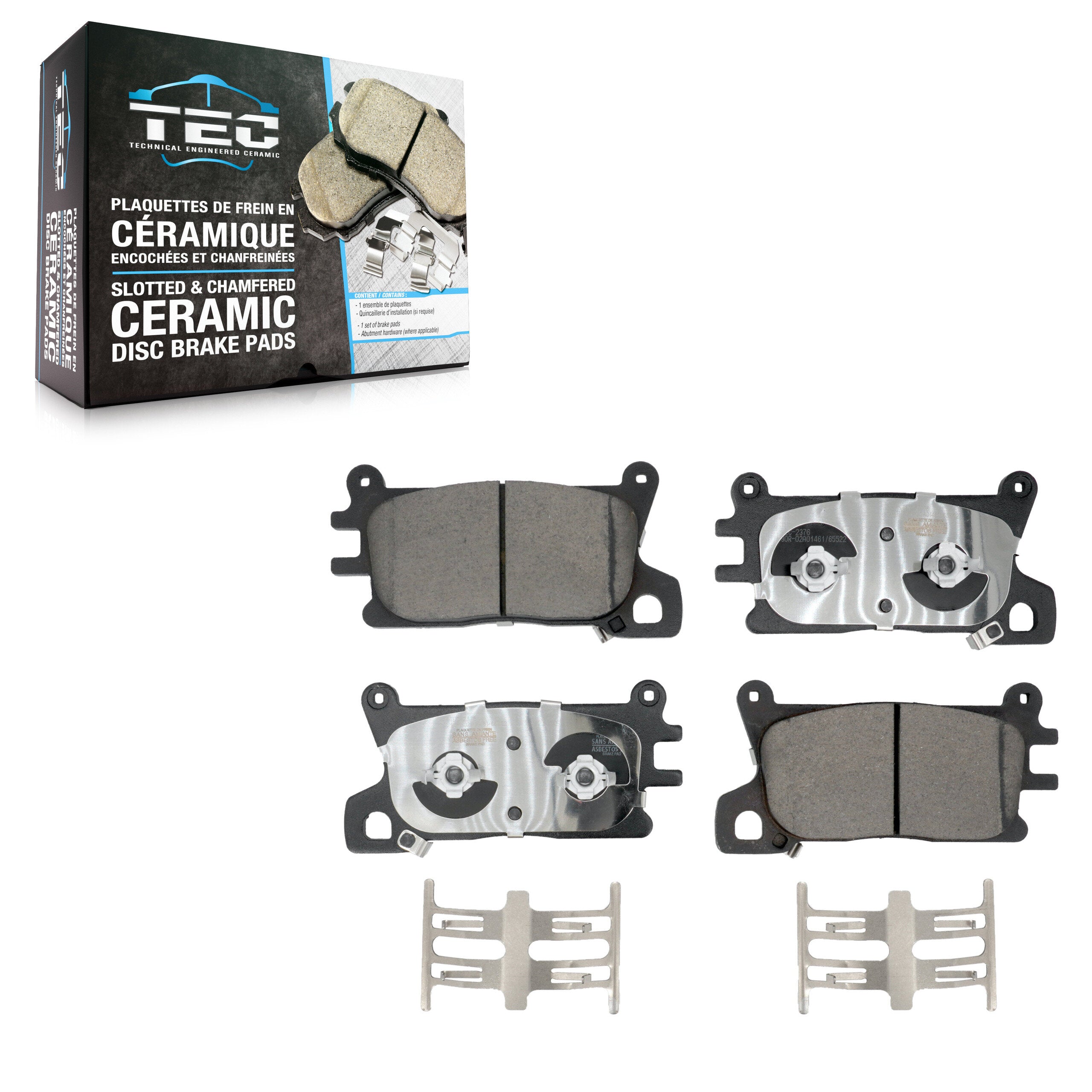 TEC TEC-2376 Disc Brake Pad for 2021-2024 Genesis G90, Genesis GV70, Genesis G80 - Front