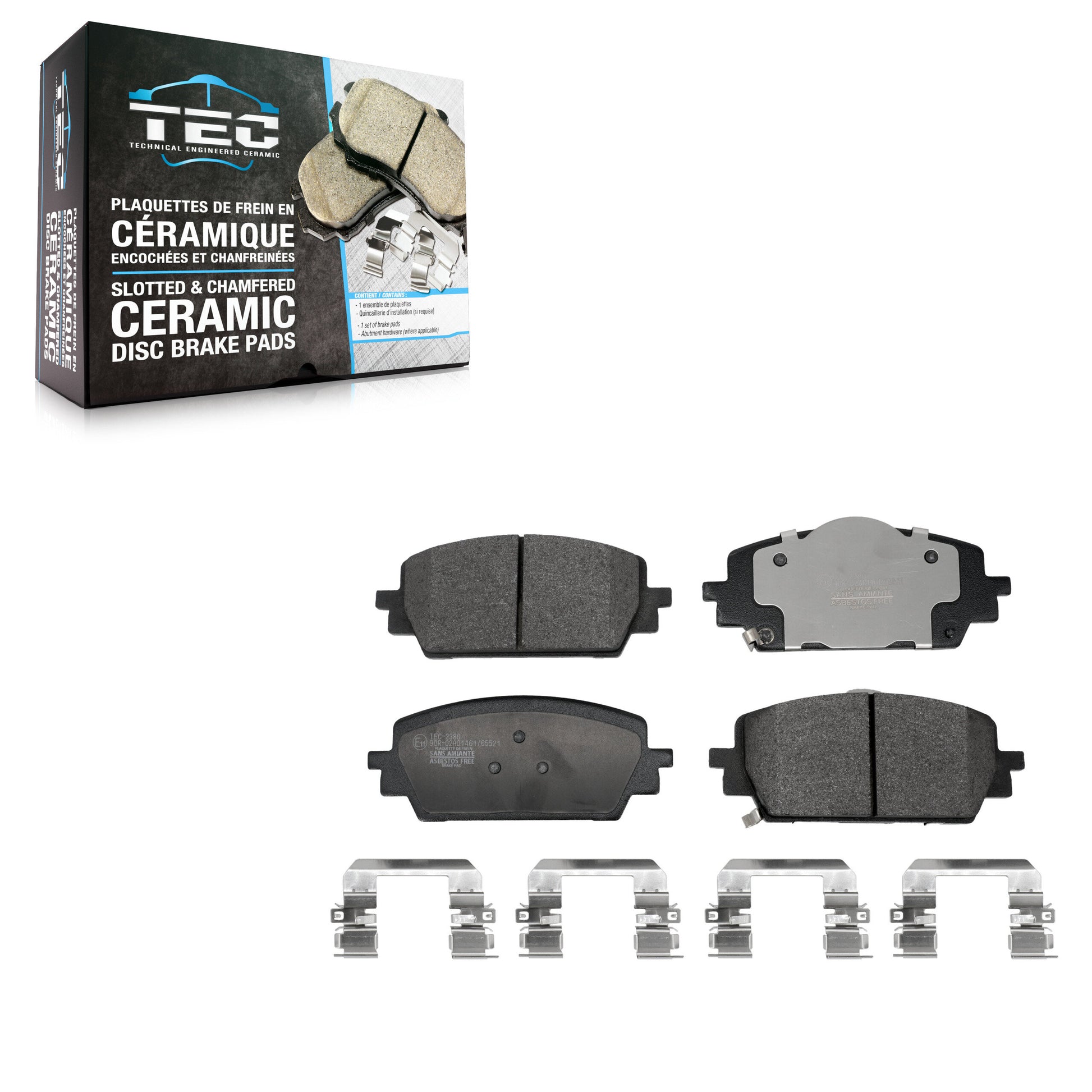 TEC TEC-2380 Disc Brake Pad for 2021-2025 Hyundai Santa Cruz, Hyundai Santa Fe, Kia Sorento - Front