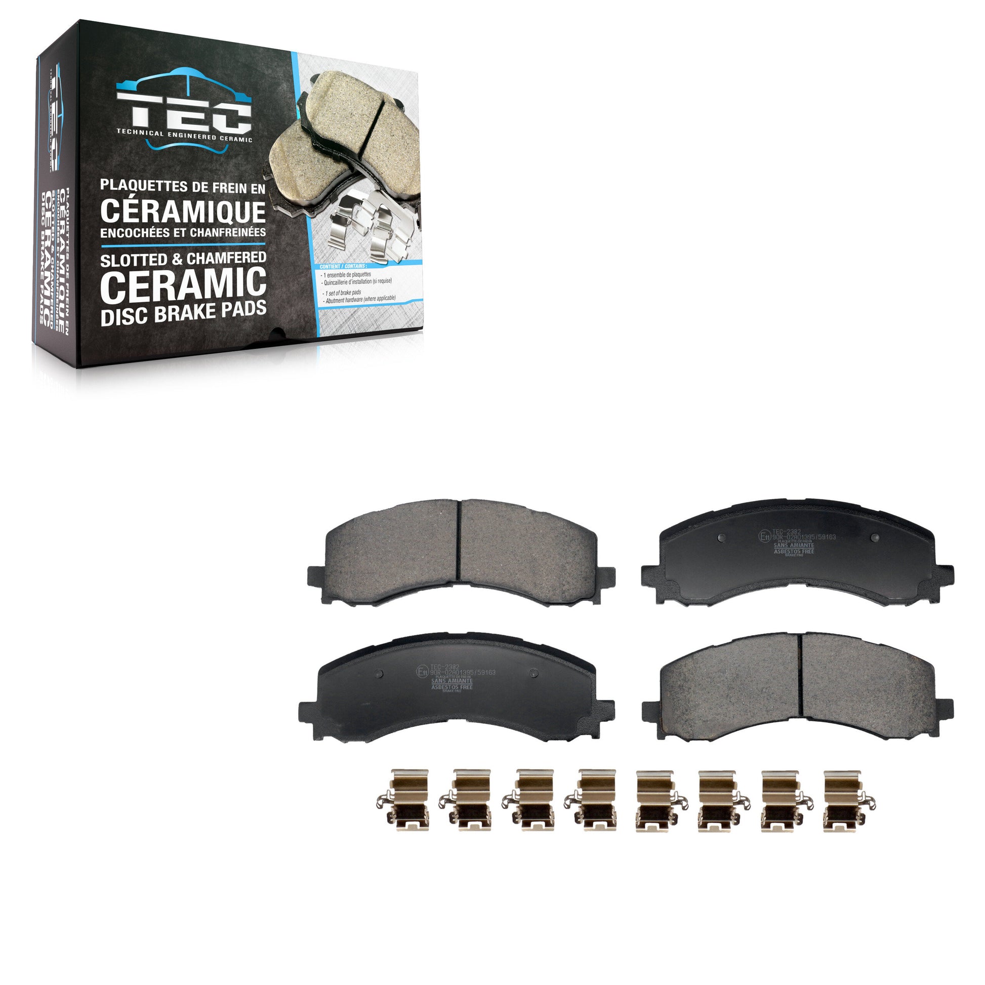 TEC TEC-2382 Disc Brake Pad for 2021-2025 Ford Bronco, Ford Expedition, Ford F-150 Lightning - Front