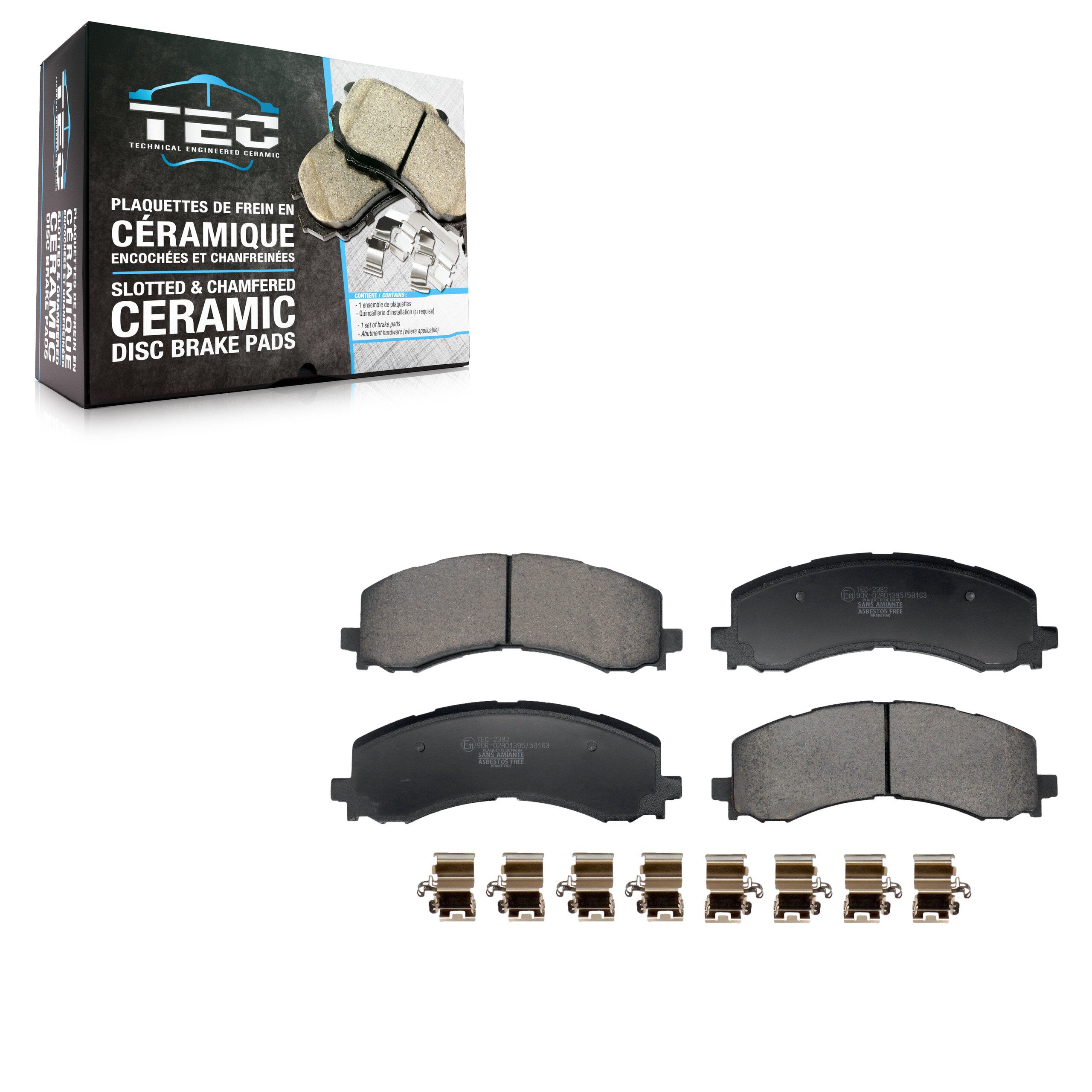 TEC TEC-2382 Disc Brake Pad for 2021-2025 Ford Bronco, Ford Expedition, Ford F-150 Lightning - Front