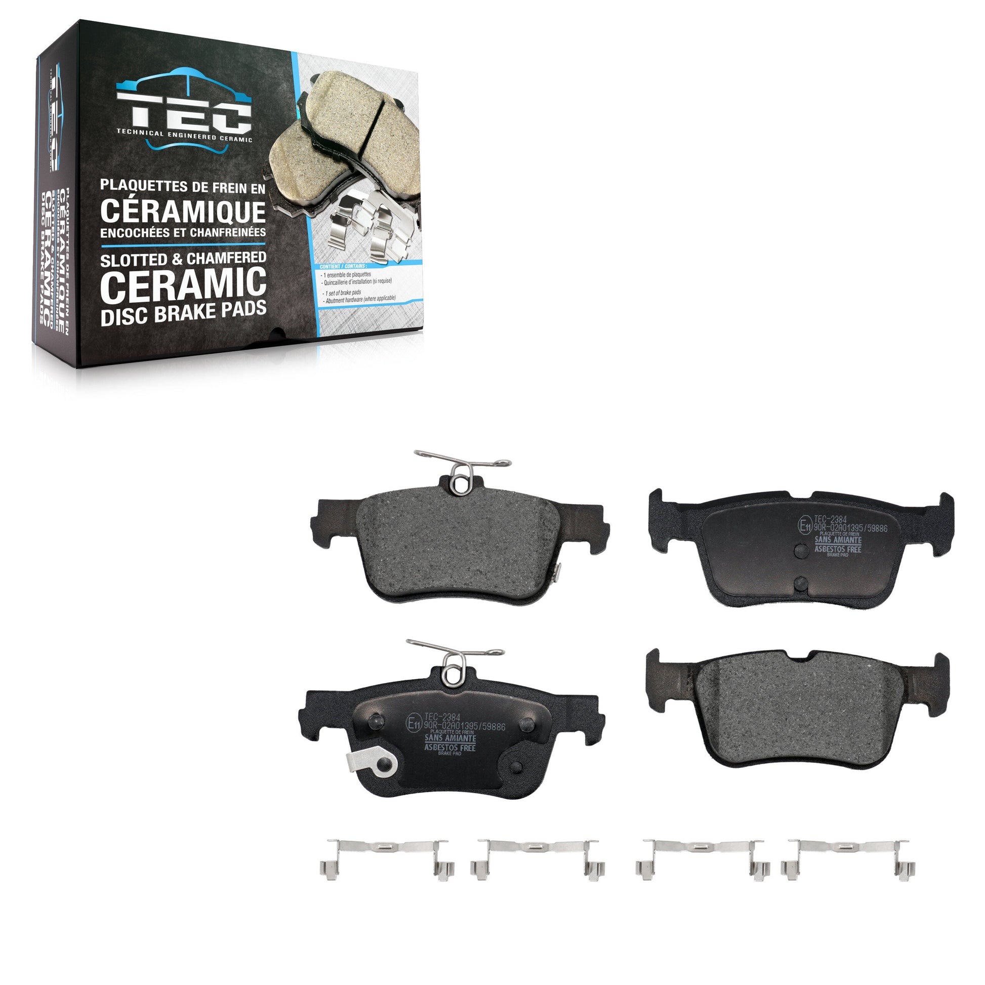 TEC TEC-2384 Disc Brake Pad for 2021-2023 Ford Mustang Mach-E - Rear