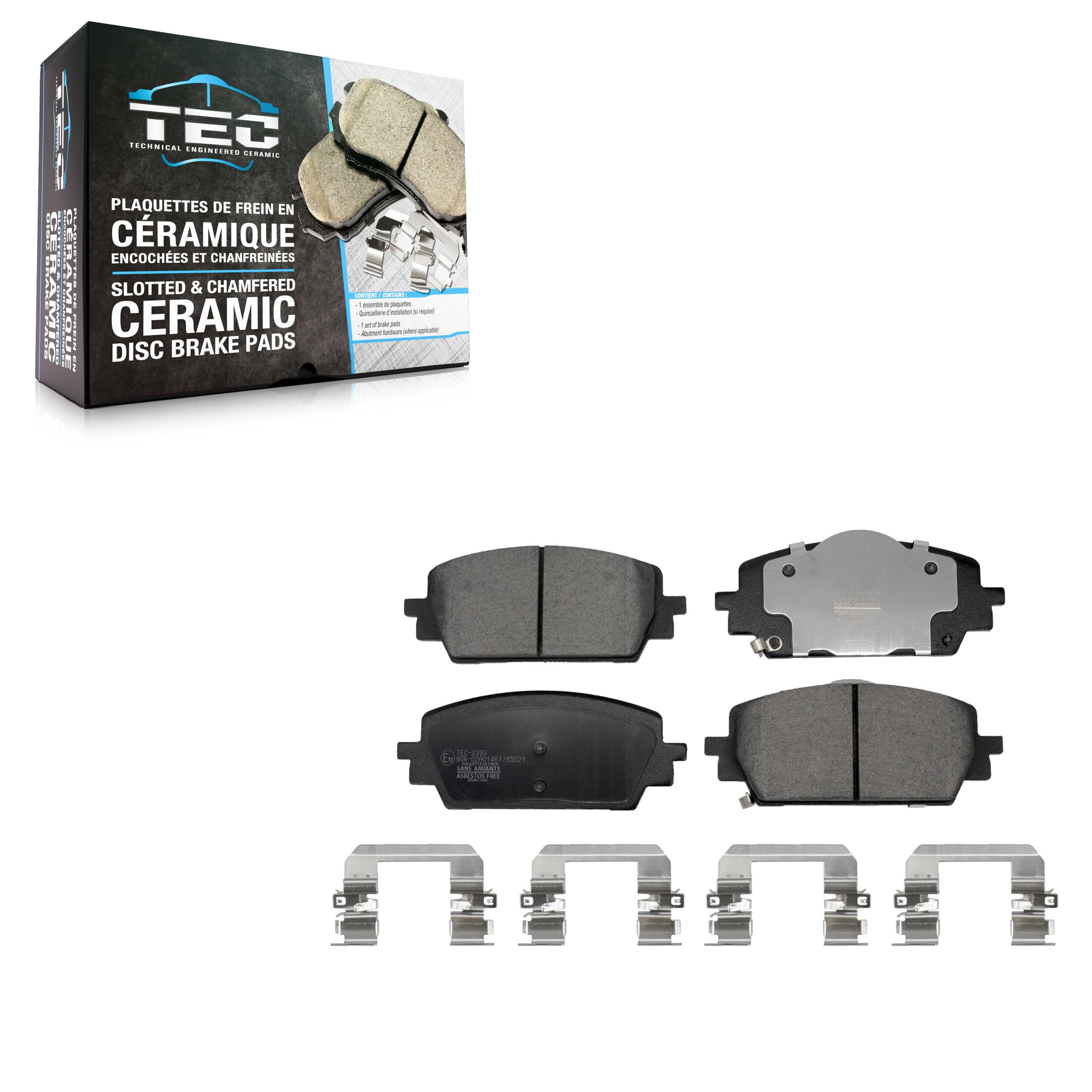 TEC TEC-2393 Disc Brake Pad for 2021-2023 Genesis GV70, Genesis G80 - Front