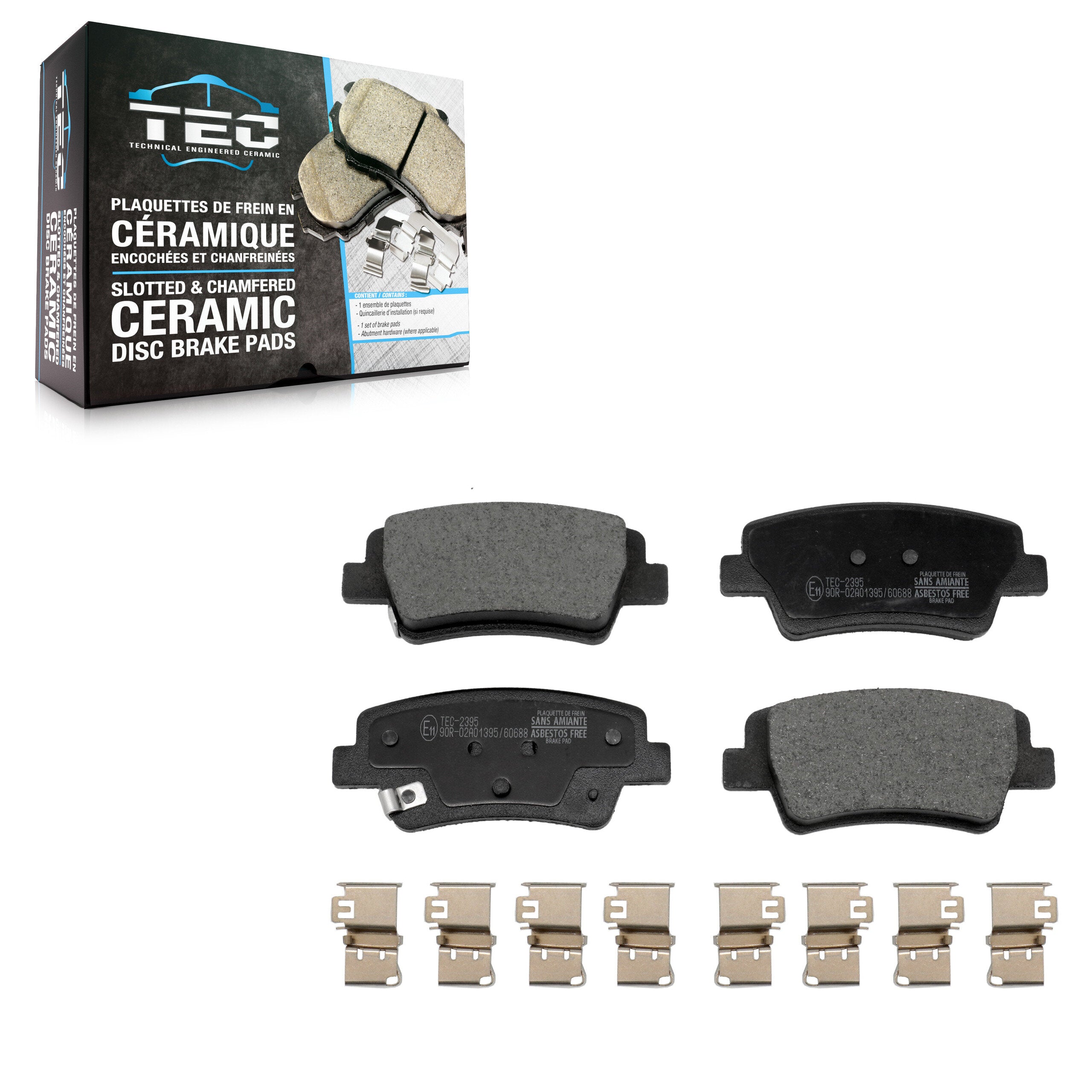 TEC TEC-2395 Disc Brake Pad for 2021-2025 Kia Niro, Hyundai Elantra - Rear