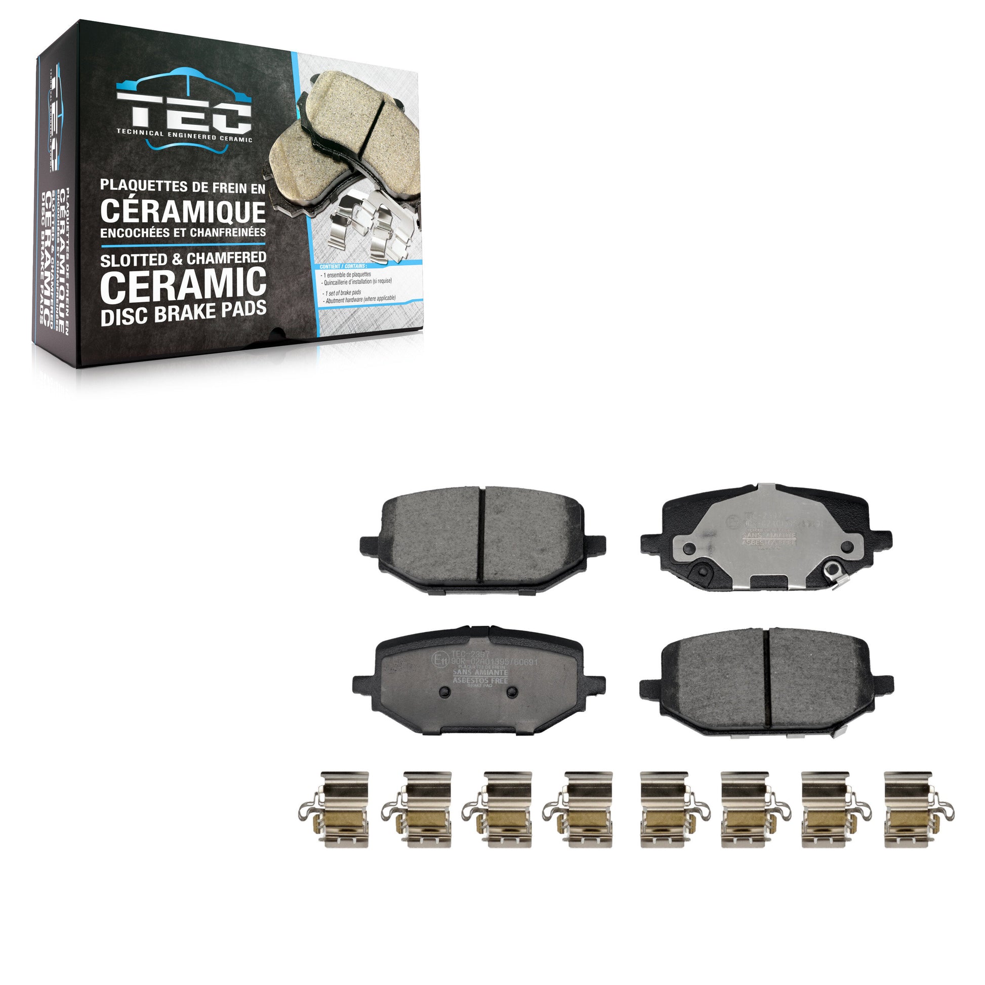 TEC TEC-2397 Disc Brake Pad for 2022-2024 Honda Pilot, Acura MDX - Rear