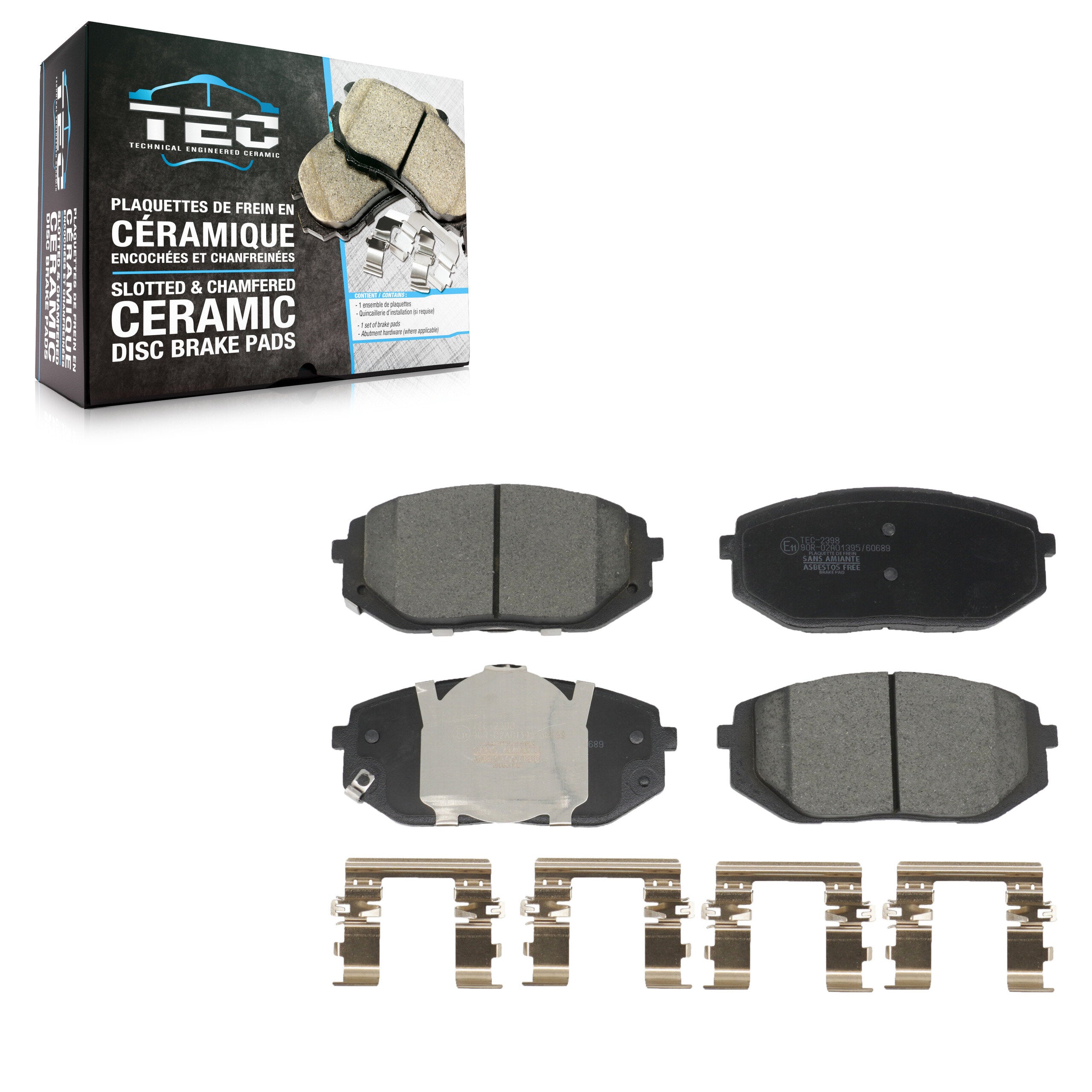 TEC TEC-2398 Disc Brake Pad for 2021-2025 Kia EV6, Kia K5, Hyundai Sonata - Front