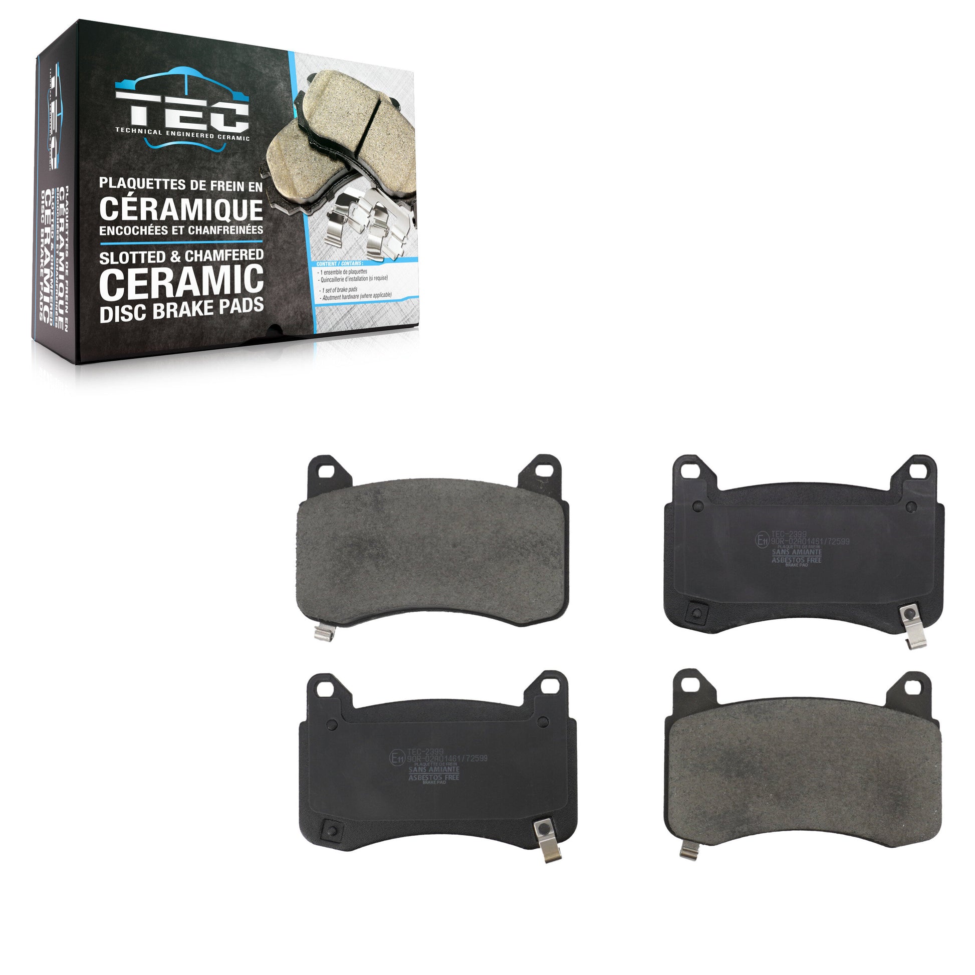 TEC TEC-2399 Disc Brake Pad for 2017-2025 Tesla Y, Tesla 3 - Front
