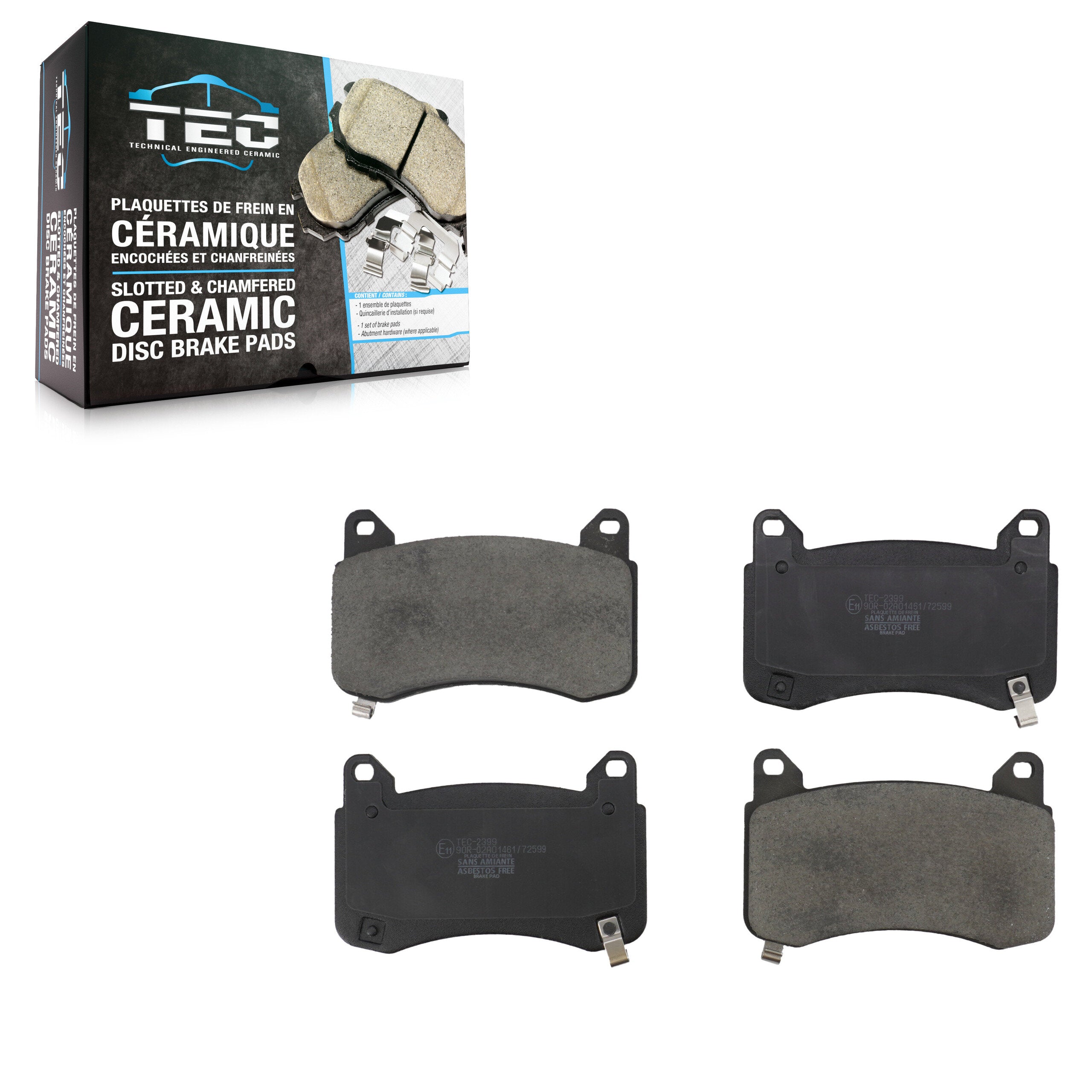 TEC TEC-2399 Disc Brake Pad for 2017-2025 Tesla Y, Tesla 3 - Front