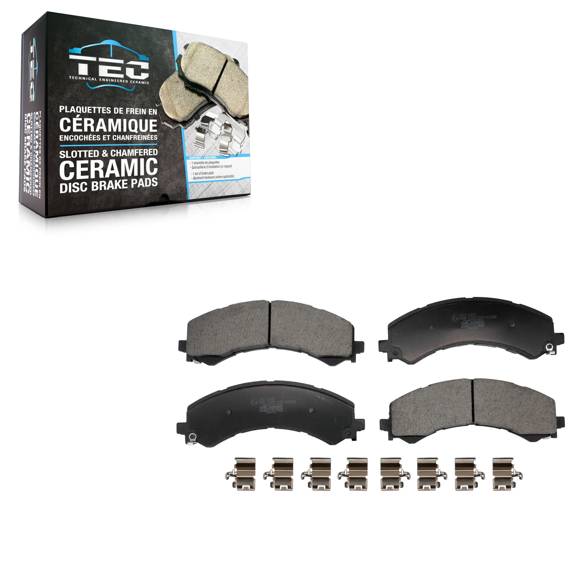 TEC TEC-2405 Disc Brake Pad for 2021-2024 Chevrolet Express 3500, Chevrolet Express 4500, GMC Savana 3500 - Rear