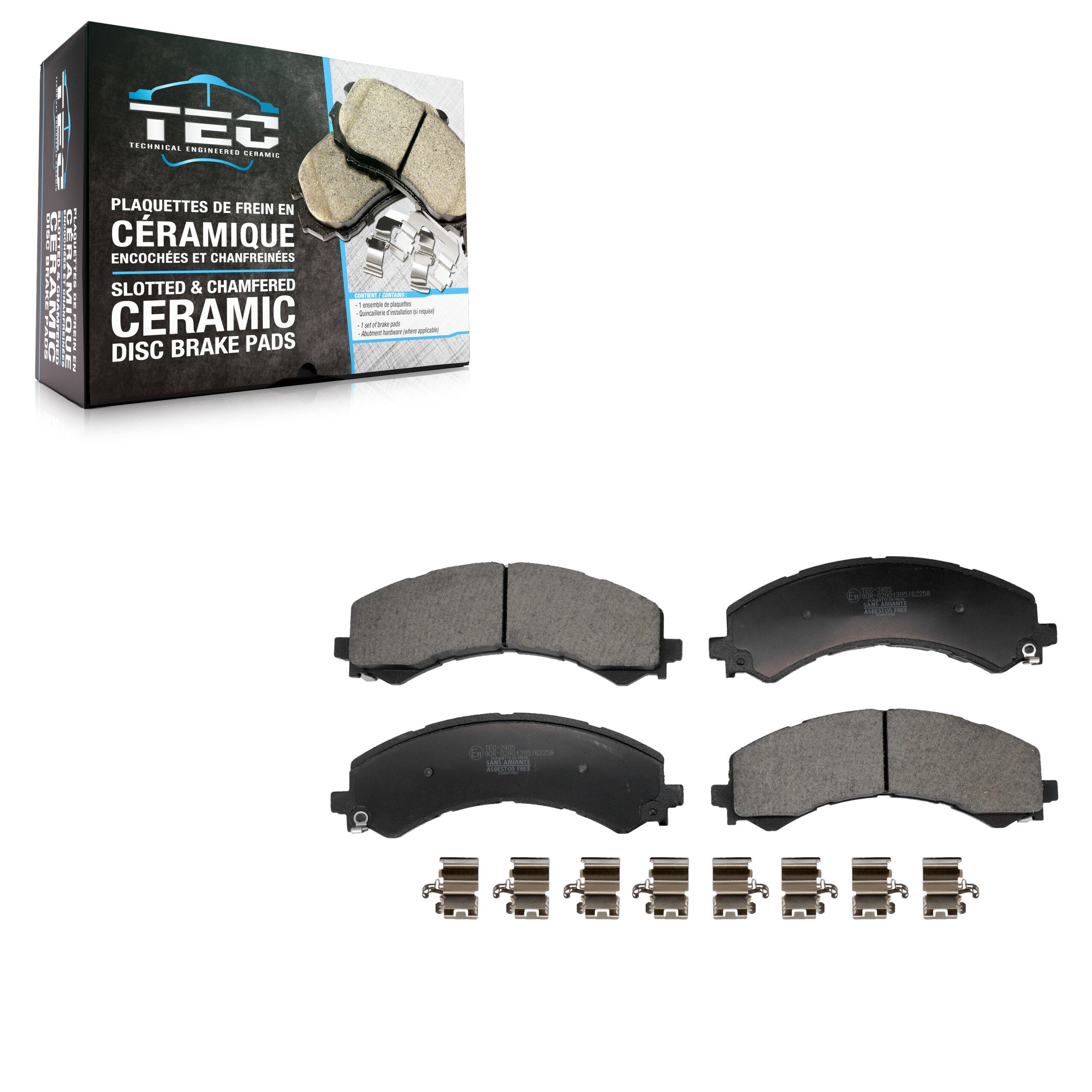 TEC TEC-2405 Disc Brake Pad for 2021-2024 Chevrolet Express 3500, Chevrolet Express 4500, GMC Savana 3500 - Rear