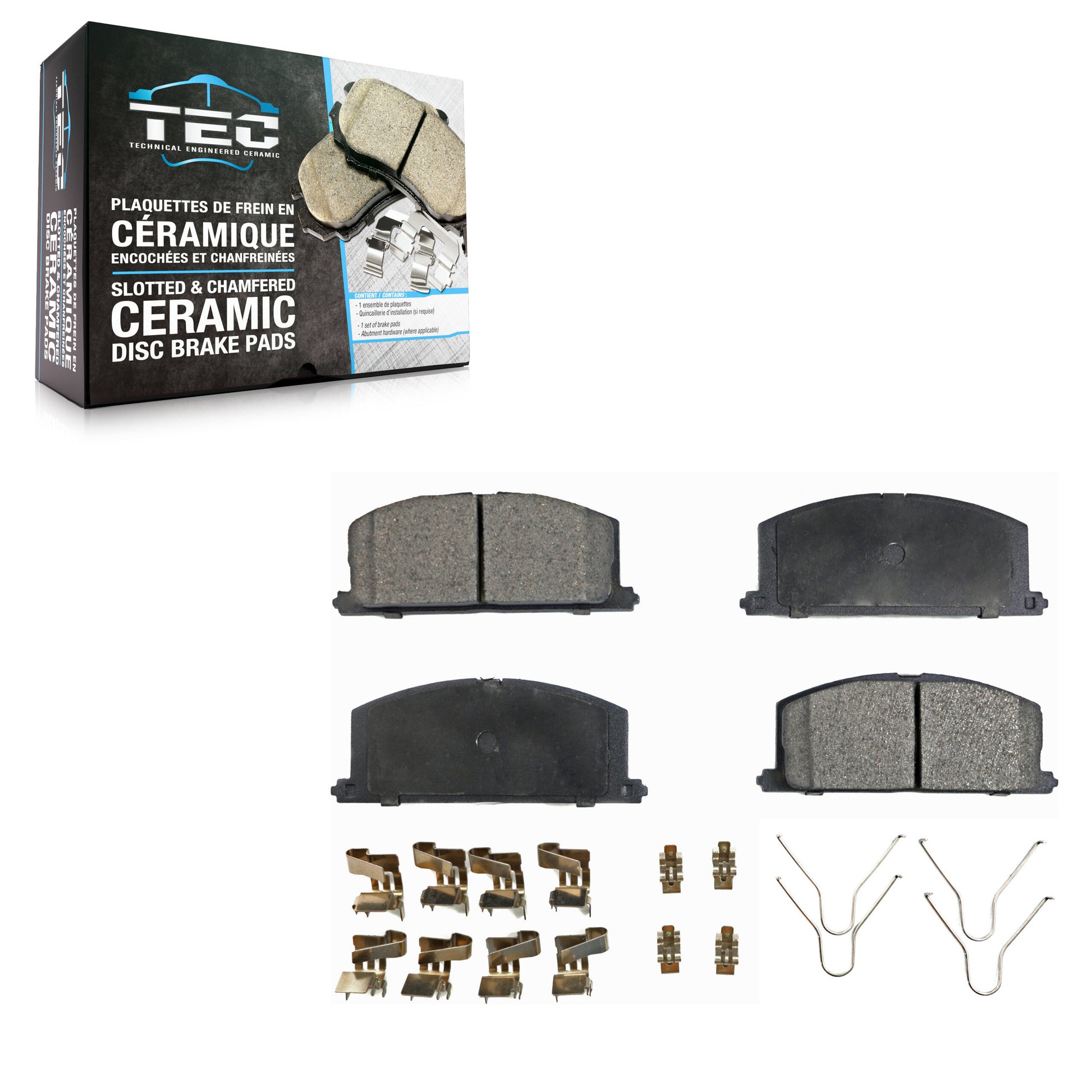 TEC TEC-242 Disc Brake Pad for 1983-1999 Toyota Paseo, Toyota Celica, Toyota MR2 - Front
