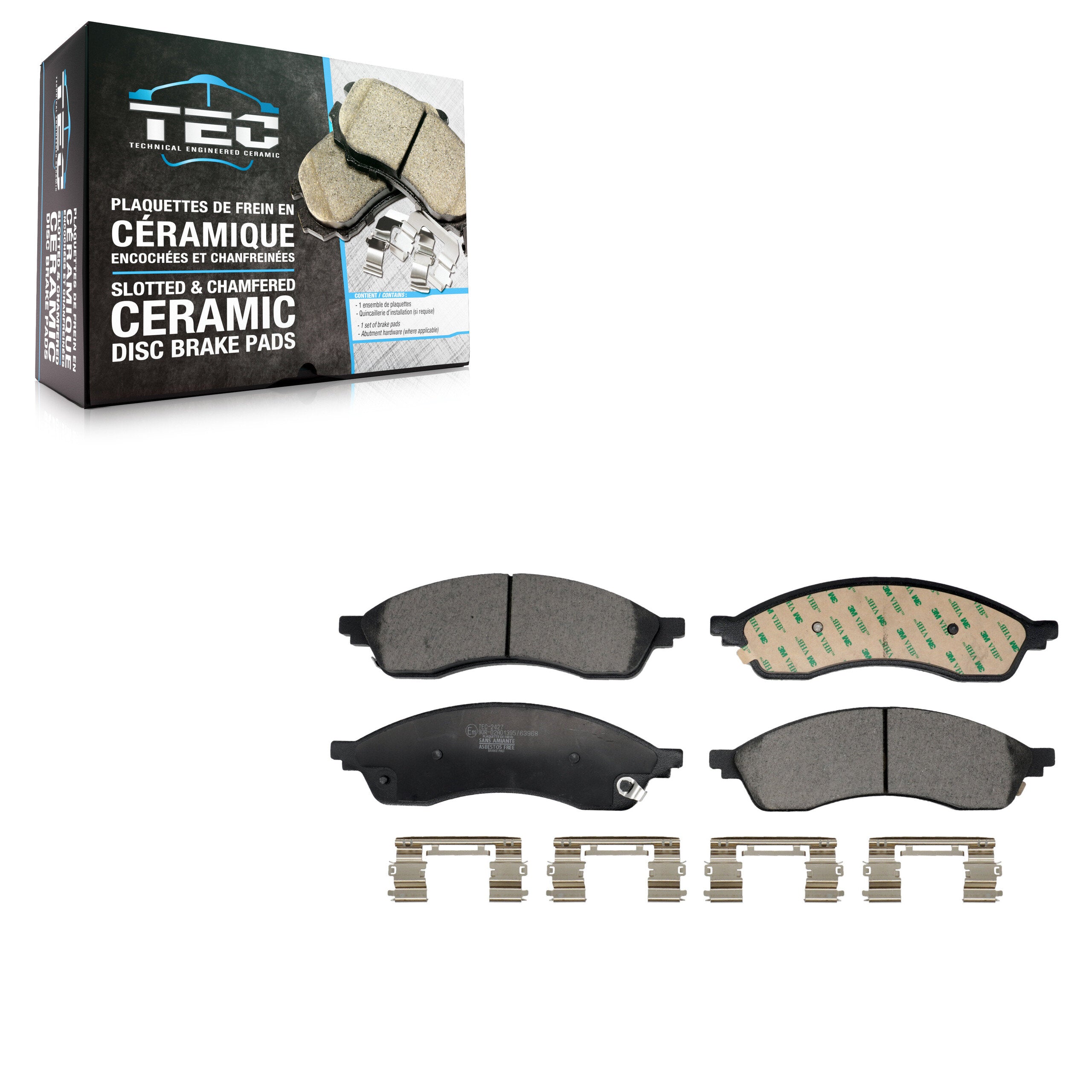 TEC TEC-2427 Disc Brake Pad for 2021-2023 Ford Edge, Lincoln Nautilus - Front