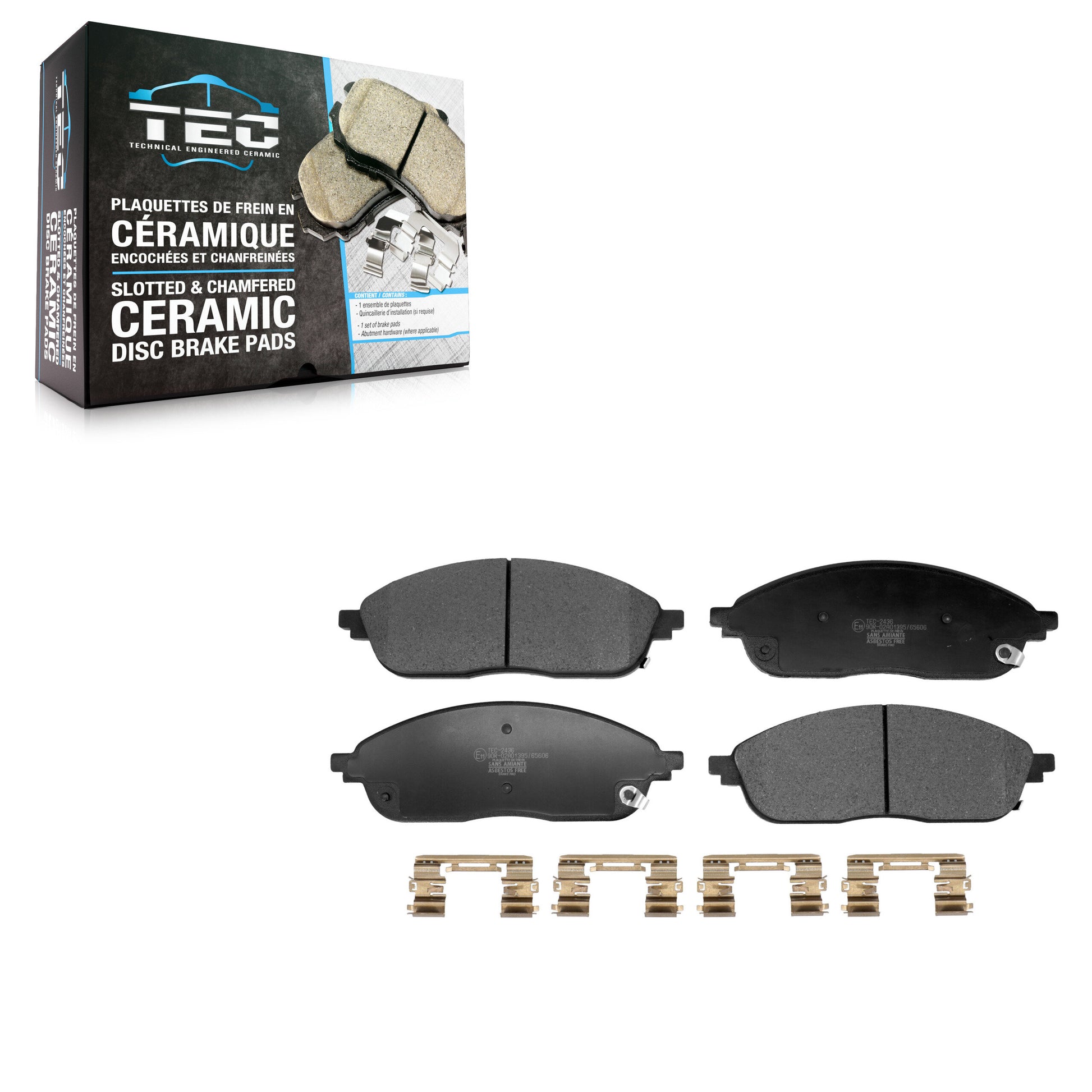TEC TEC-2436 Disc Brake Pad for 2021-2024 Jeep Grand Cherokee L, Jeep Grand Cherokee - Front