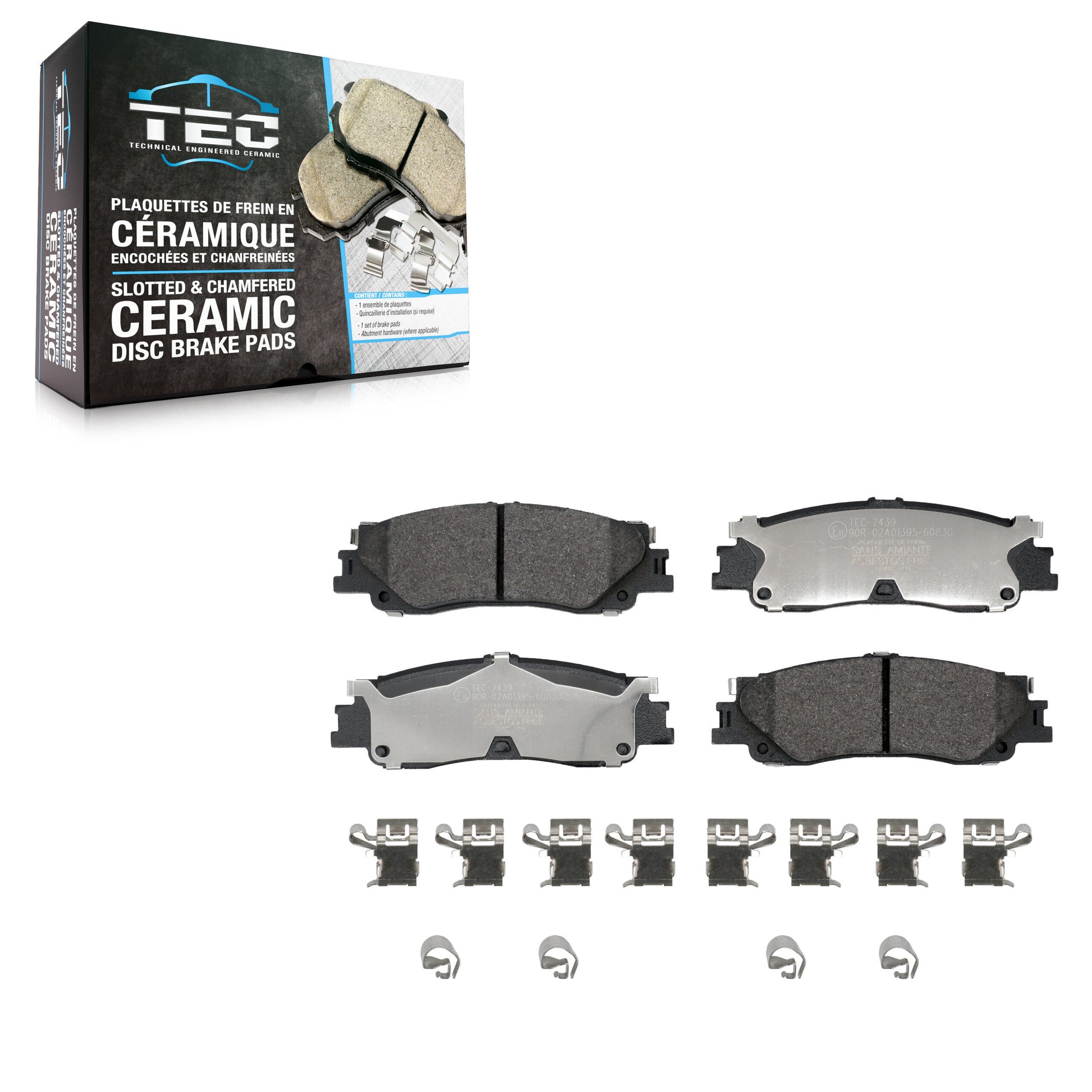 TEC TEC-2439 Disc Brake Pad for 2022-2024 Toyota Sequoia, Lexus LX600, Toyota Tundra - Rear