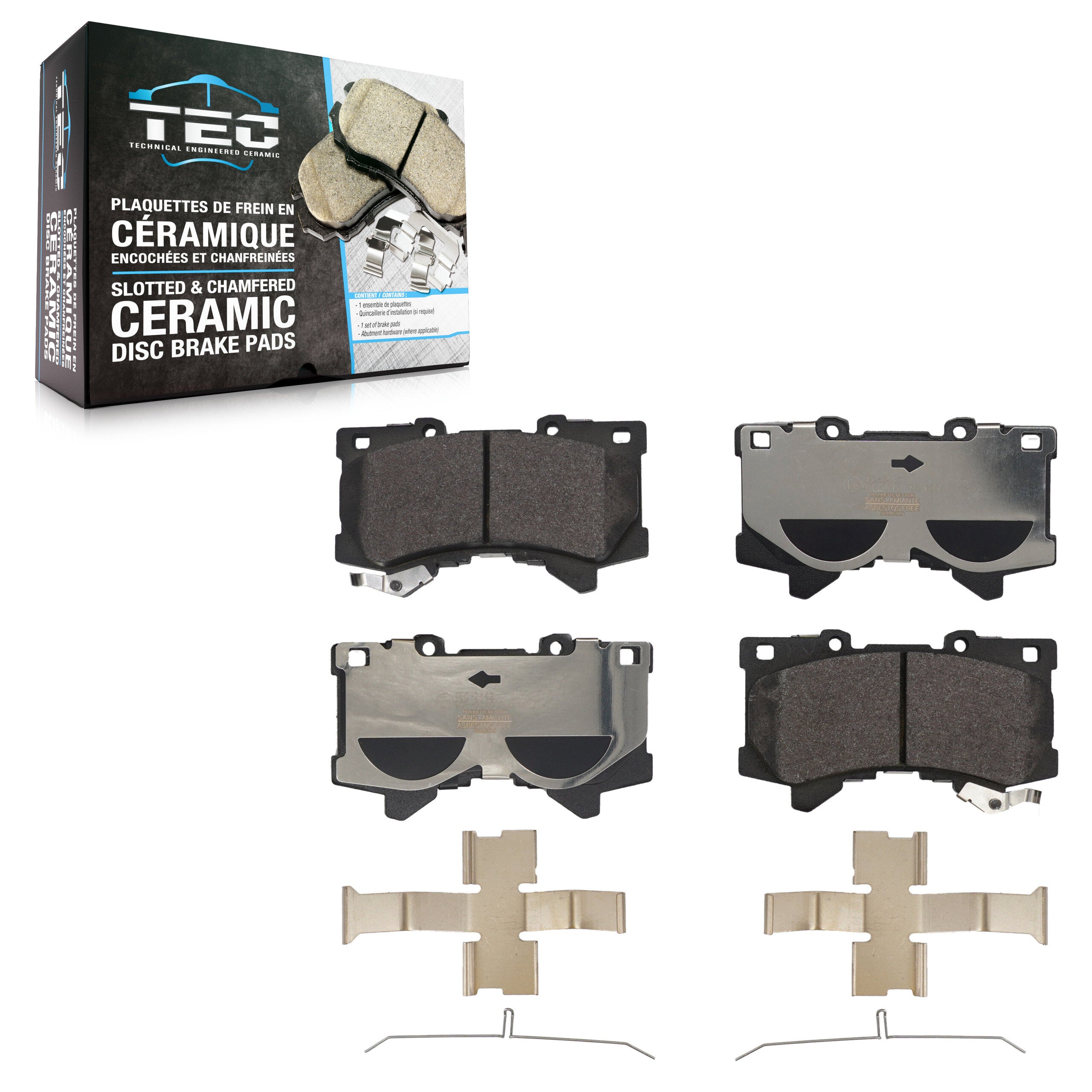 TEC TEC-2442 Disc Brake Pad for 2022-2025 Toyota Sequoia, Lexus LX600, Toyota Tundra - Front