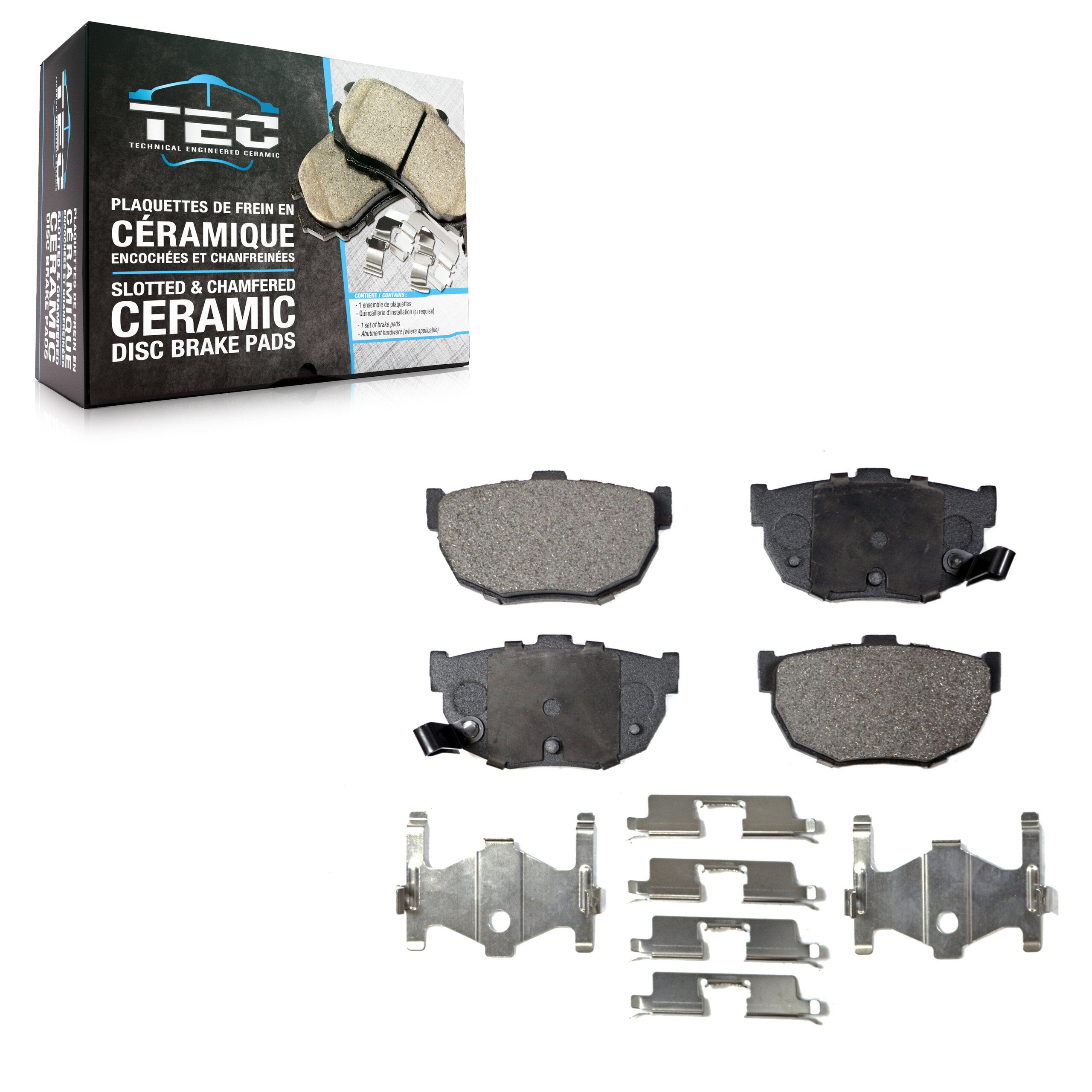 TEC TEC-323 Disc Brake Pad for 1985-2009 Kia Spectra, Kia Spectra5, Hyundai Tiburon - Rear