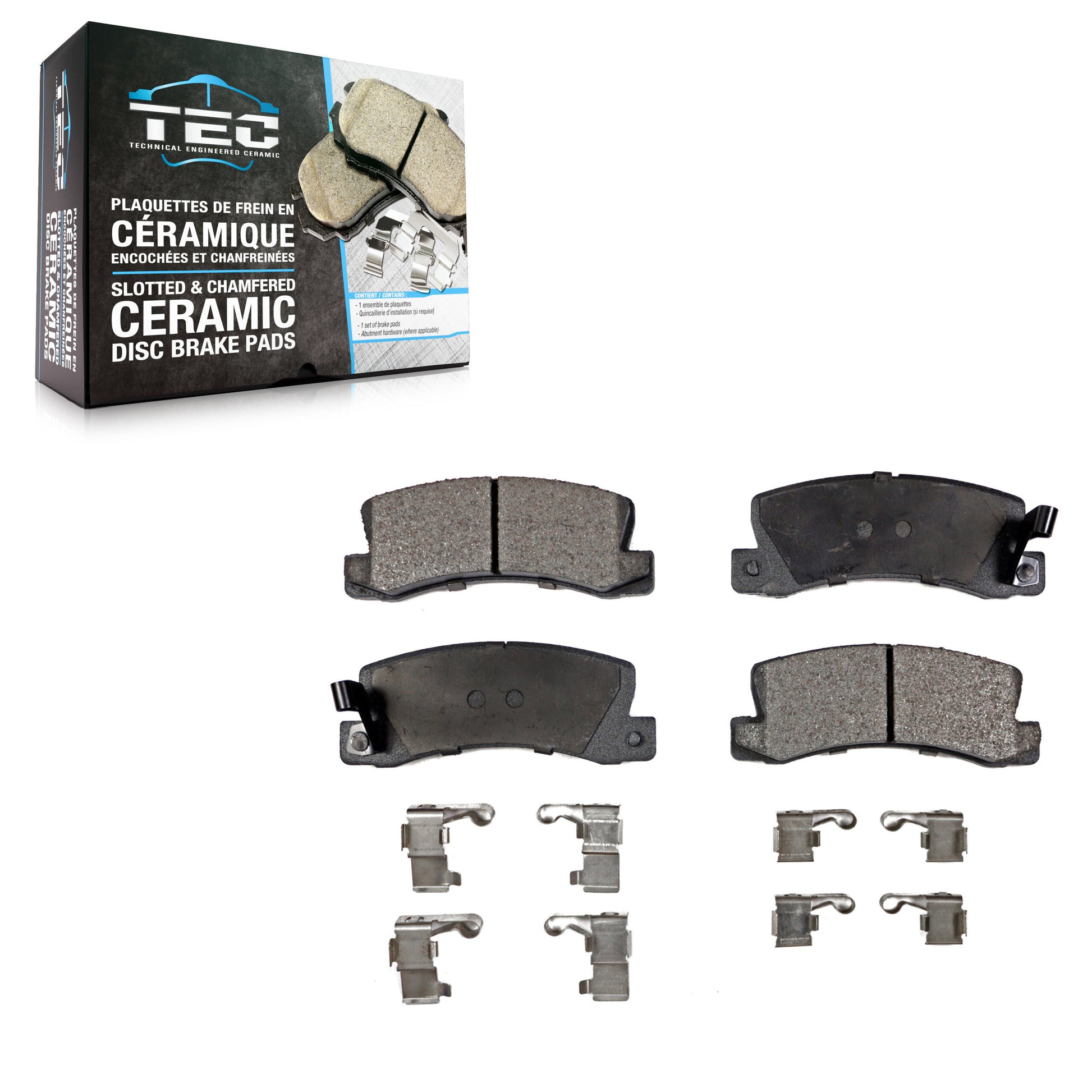 TEC TEC-325 Disc Brake Pad for 1986-2003 Chevrolet Prizm, Toyota Solara, Lexus ES300 - Rear
