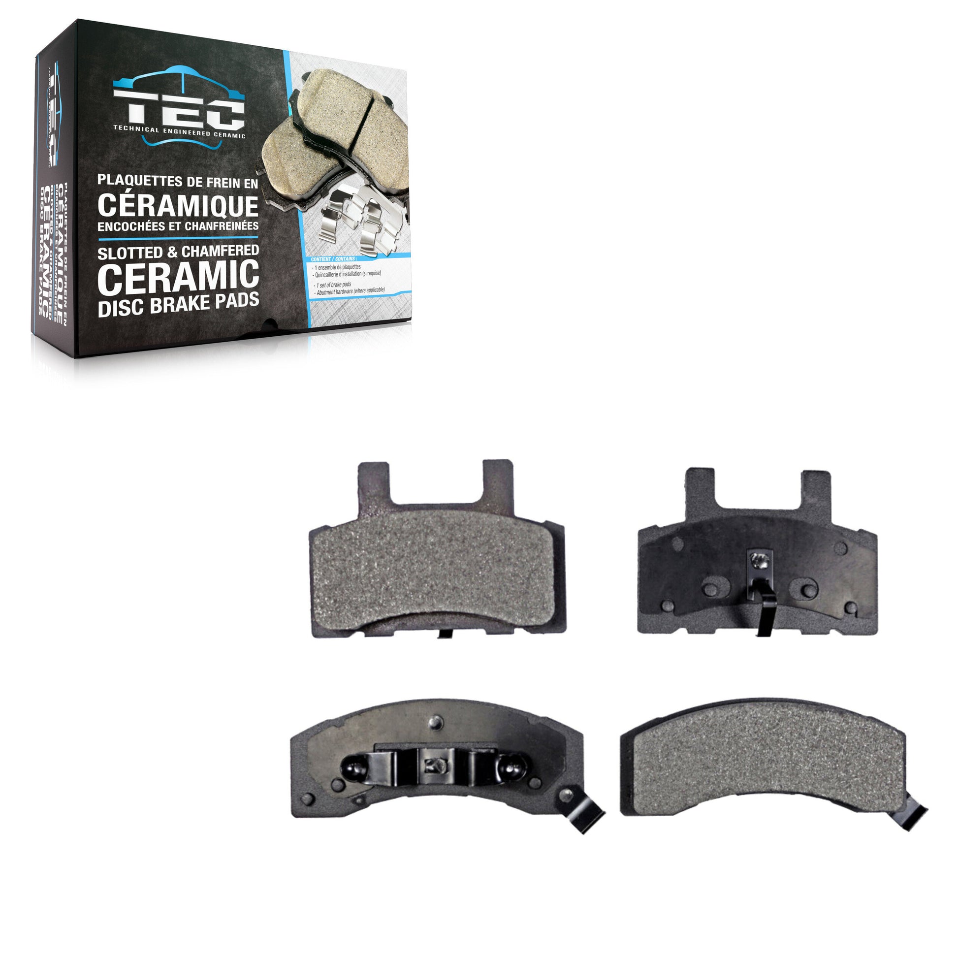 TEC TEC-370 Disc Brake Pad for 1988-2002 Chevrolet K3500, Chevrolet Tahoe, Chevrolet Express 2500 - Front