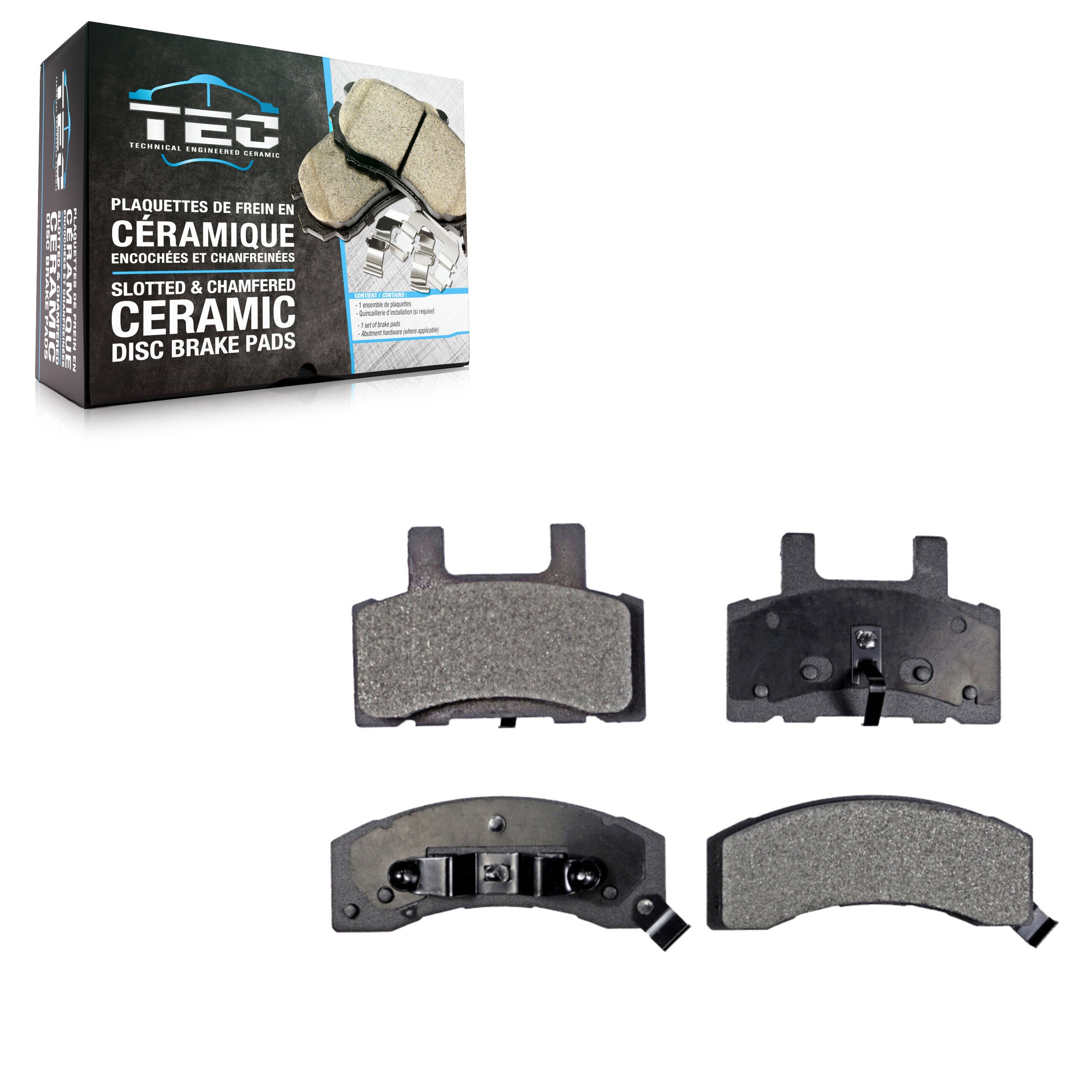 TEC TEC-370 Disc Brake Pad for 1988-2002 Chevrolet K3500, Chevrolet Tahoe, Chevrolet Express 2500 - Front