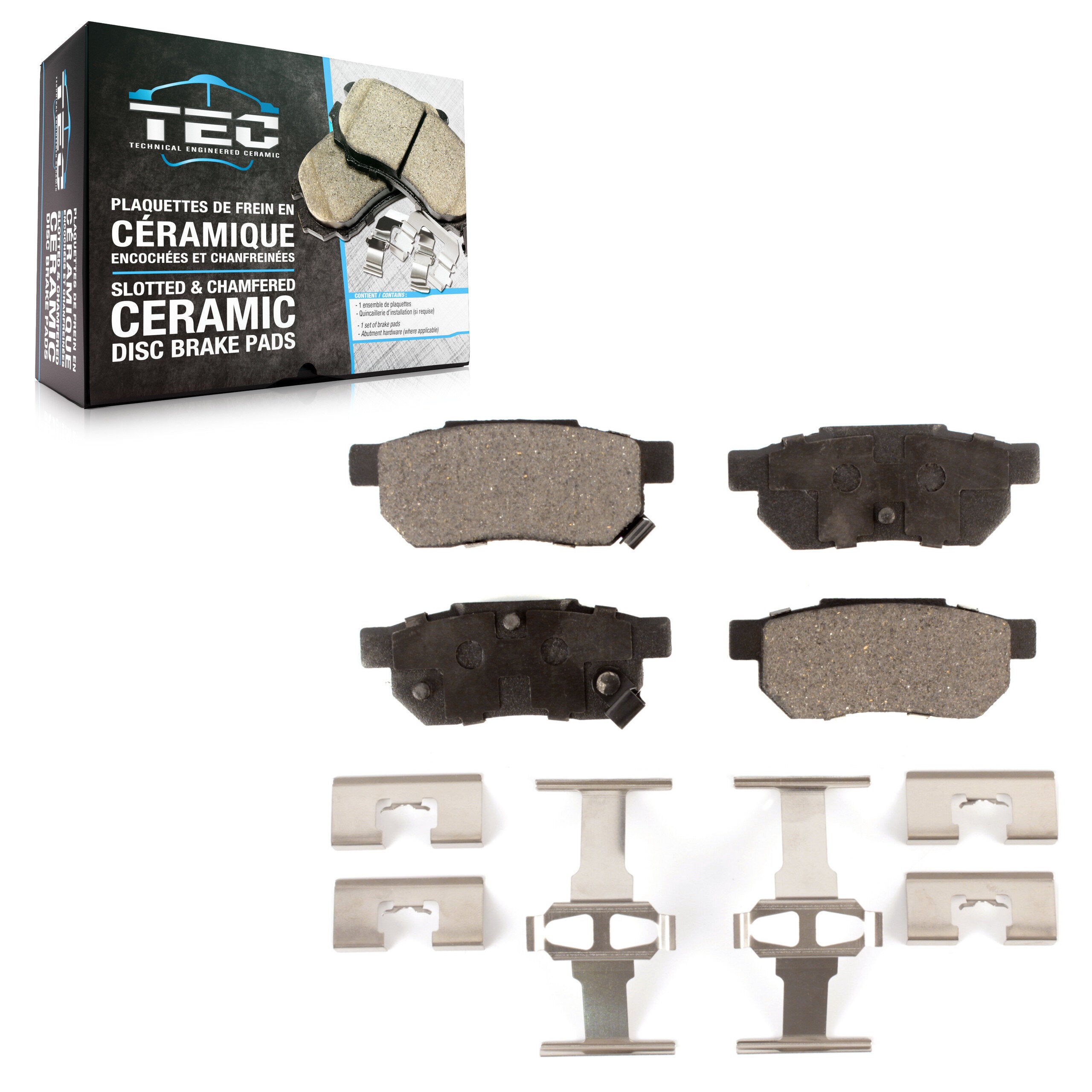 TEC TEC-374 Disc Brake Pad for 1985-2014 Honda Fit, Acura Integra, Honda Civic - Rear