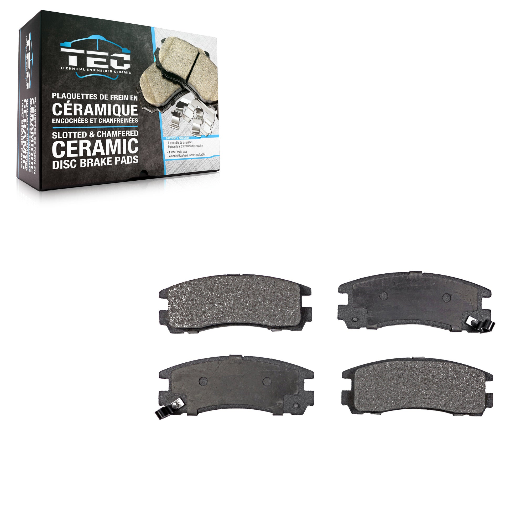 TEC TEC-383 Disc Brake Pad for 1988-2012 Mitsubishi Galant, Mitsubishi Eclipse, Dodge Stratus - Rear