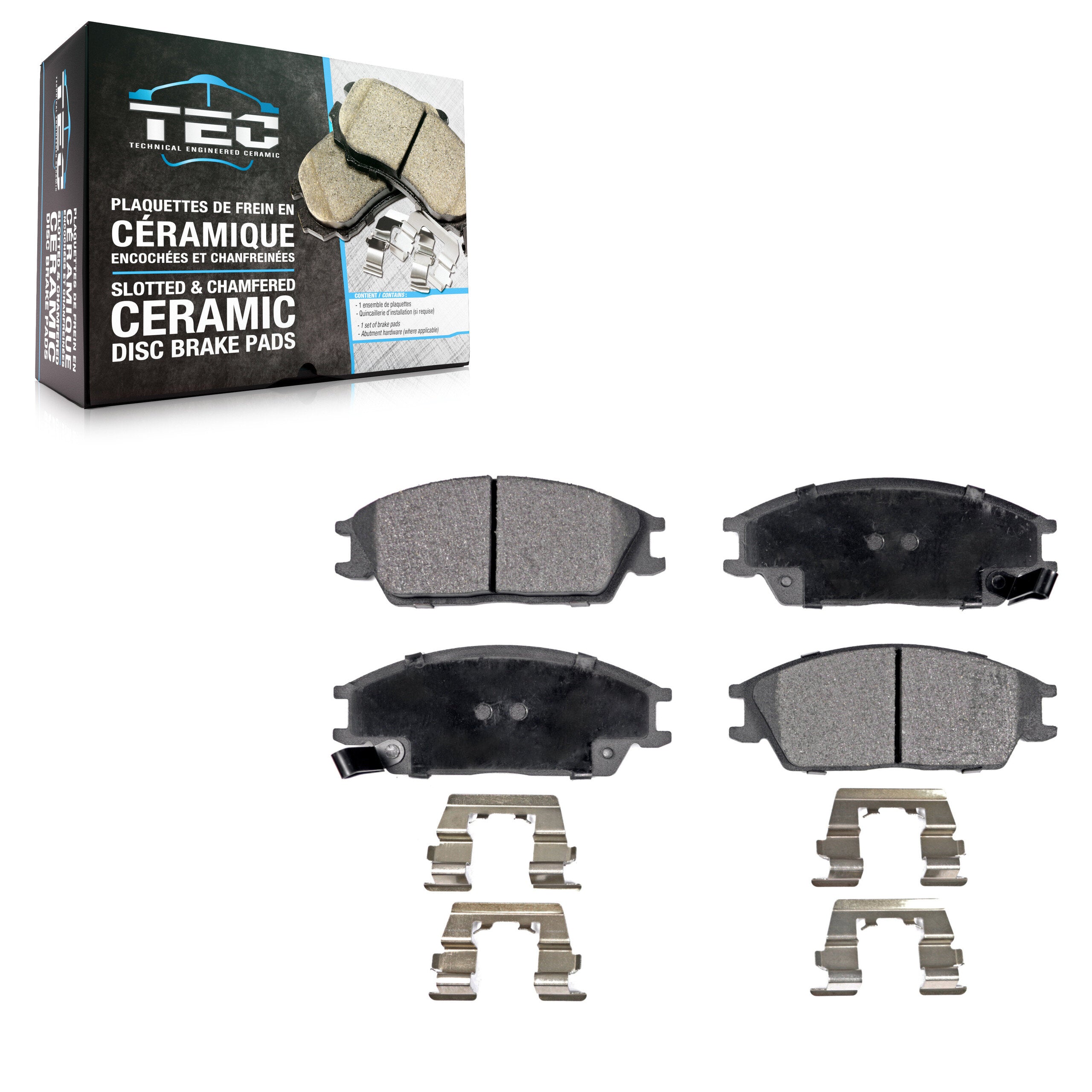 TEC TEC-440 Disc Brake Pad for 1986-2005 Hyundai Accent, Hyundai Scoupe, Mitsubishi Precis - Front
